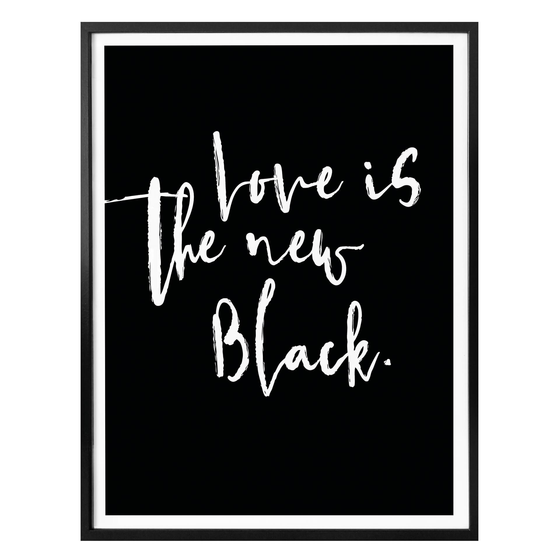 Póster - El amor es el nuevo negro