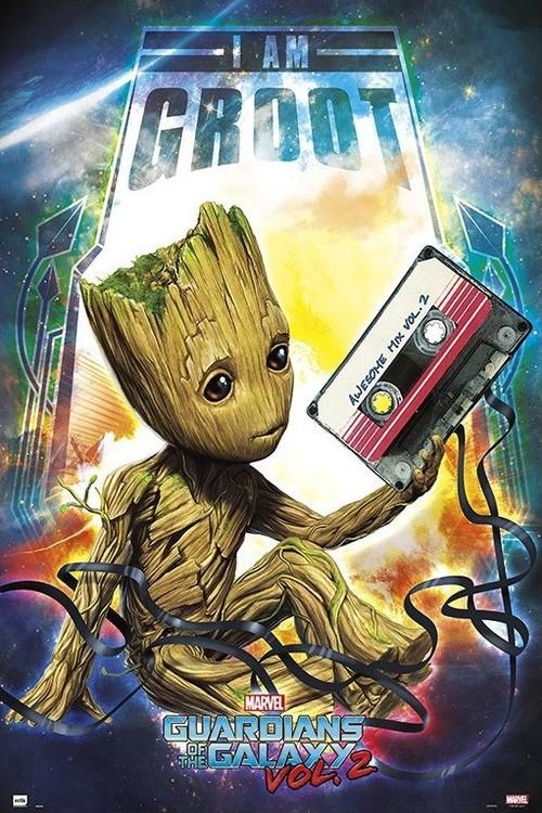 Poster, film poster Guardians Of The Galaxy - Groot 61x91,5 cm