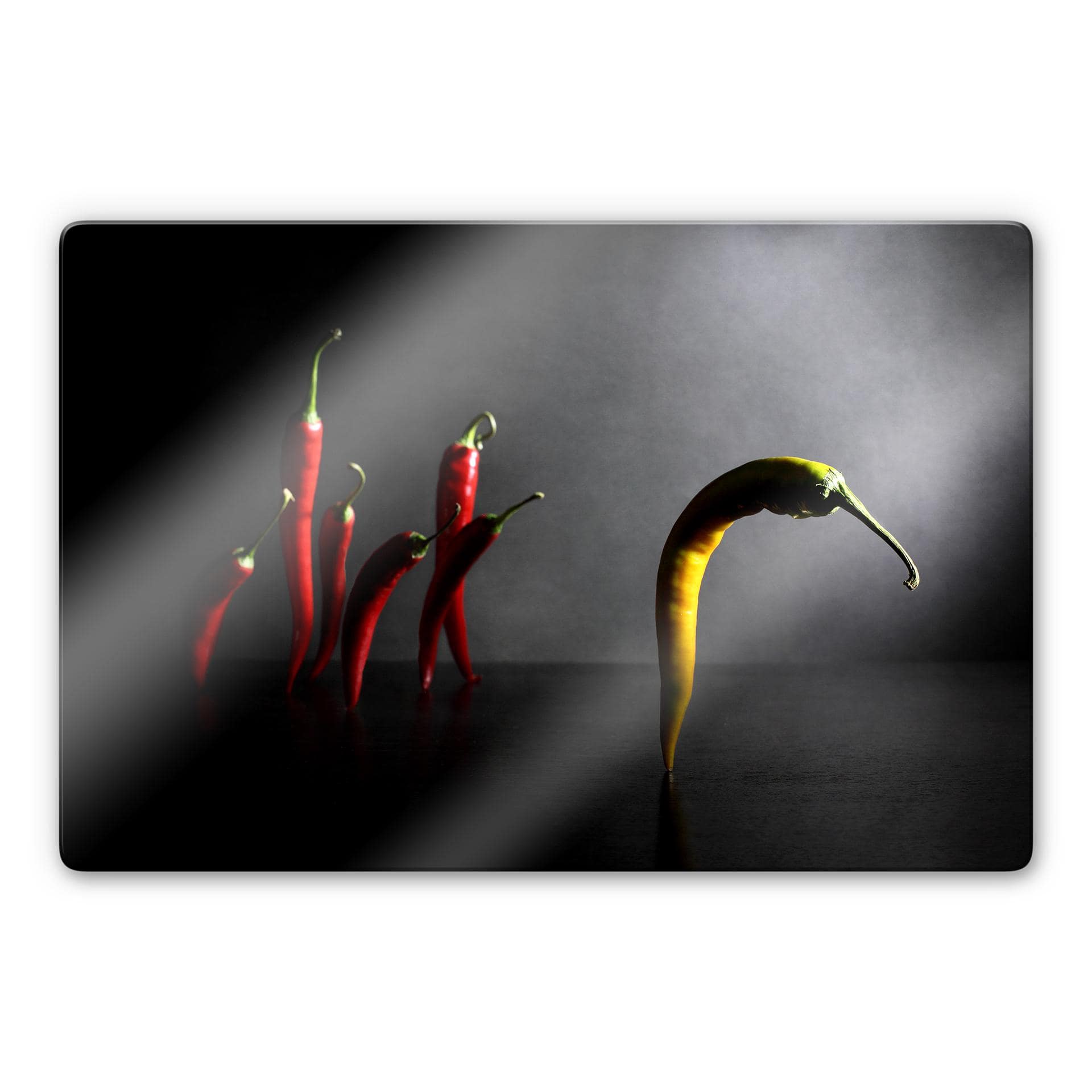 Tableau sur verre Ivanova - Hit the road, Chilipepper