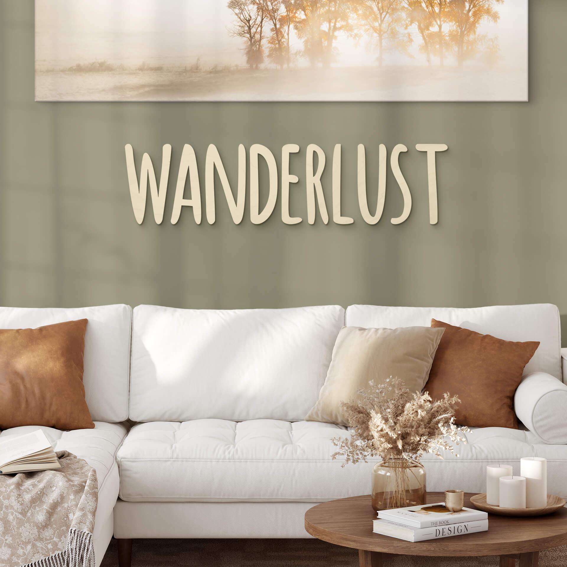 Décoration en bois placage peuplier Wanderlust