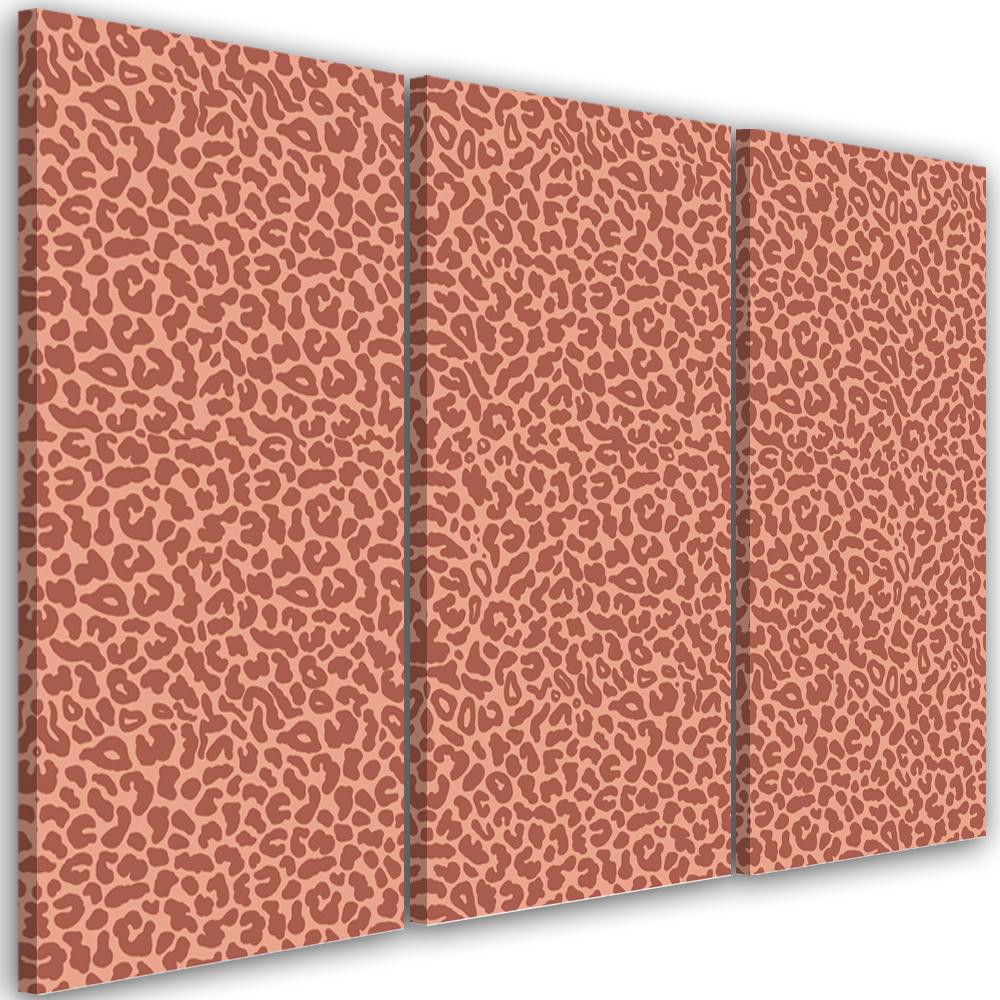 3 stykke lærredsprint, Leopard Leopard Pels Patches Mønster