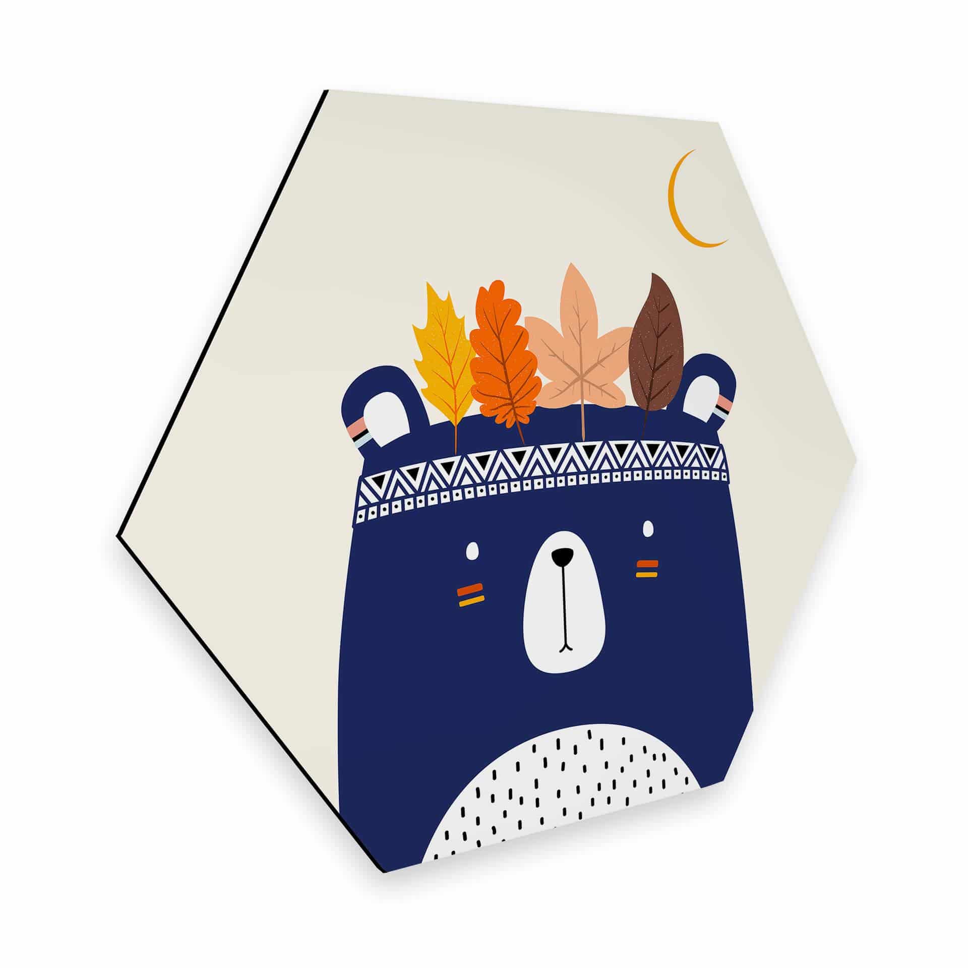Hexagon Dibond Kubistika - Little Indian