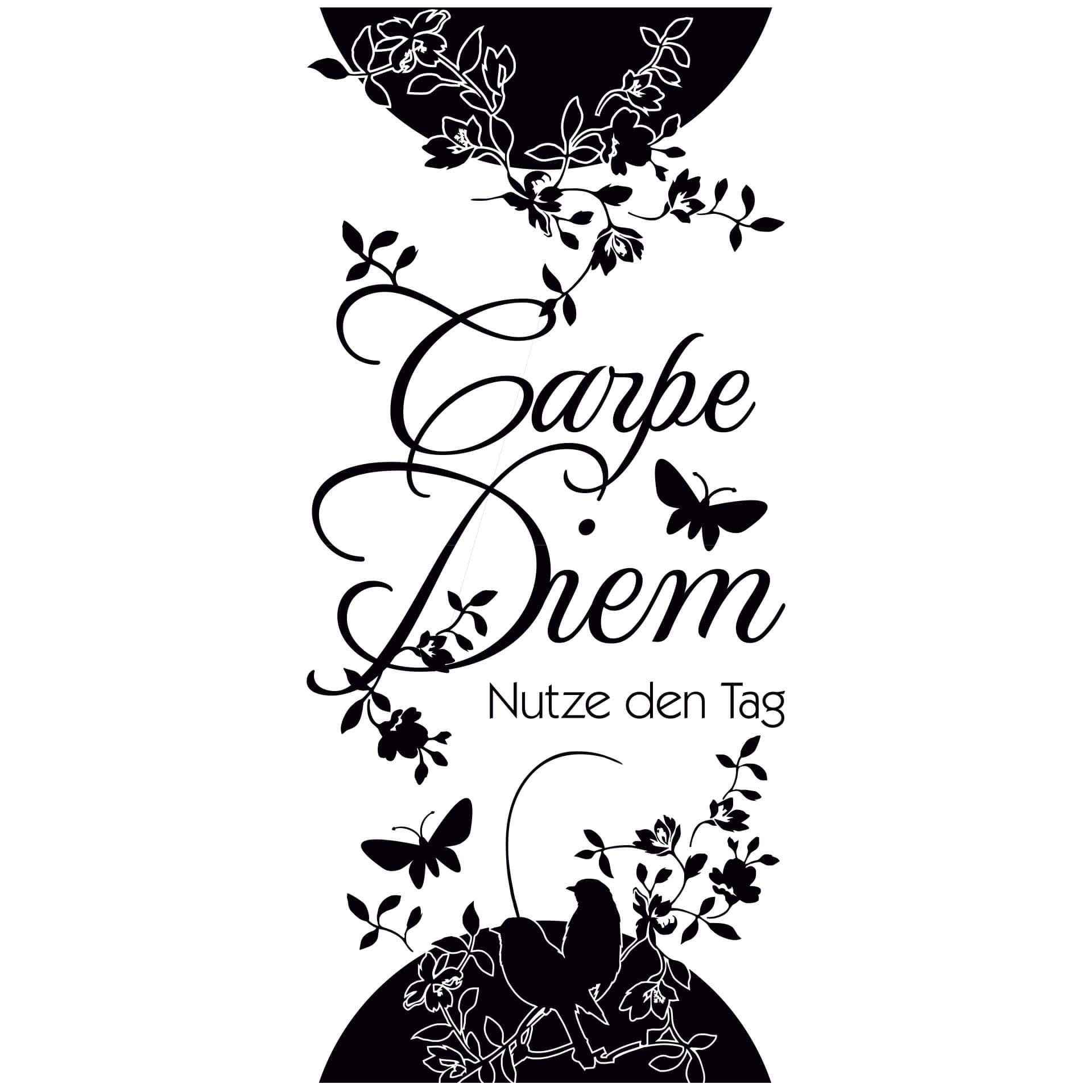 Adesivo murale - striscia carpe diem