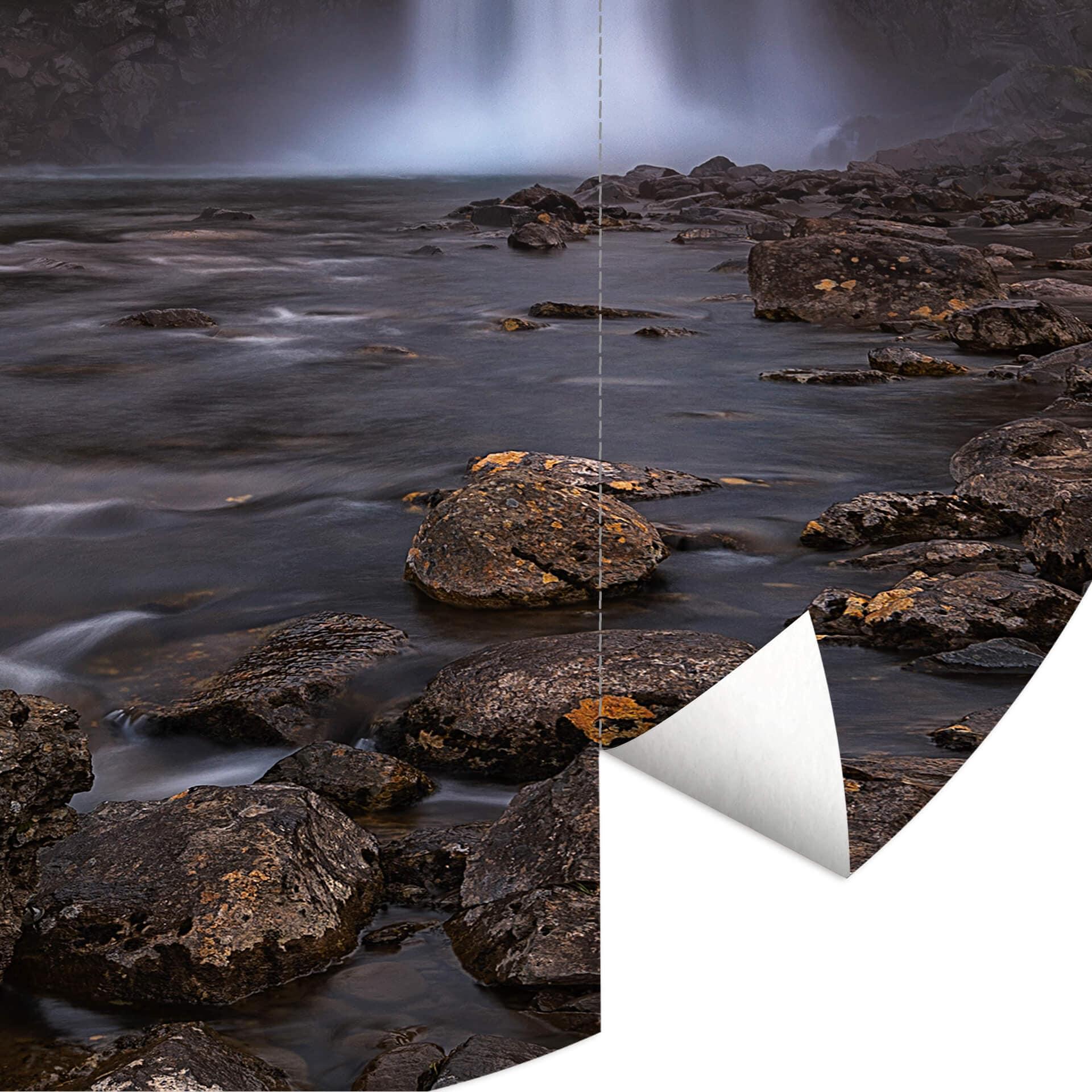 Behangcirkel Cuadrado - Stream - vliesbehang/zelfklevend vliesbehang