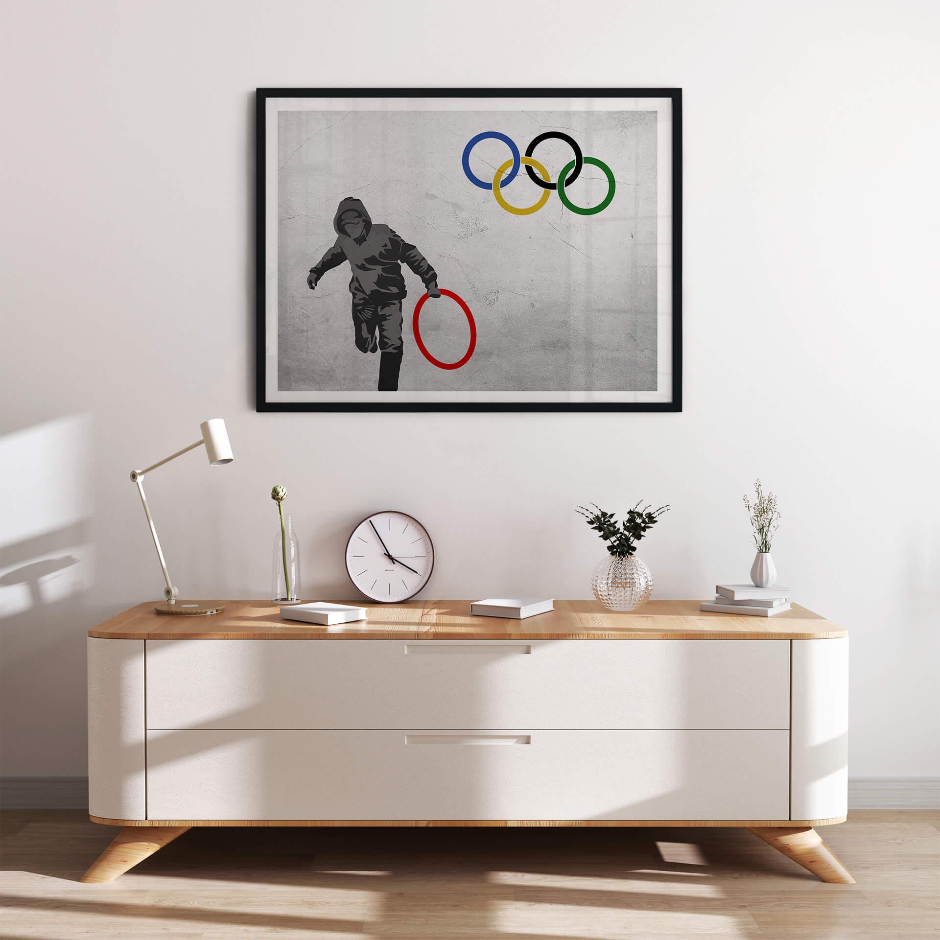 Plakat Banksy'ego - Olimpiada