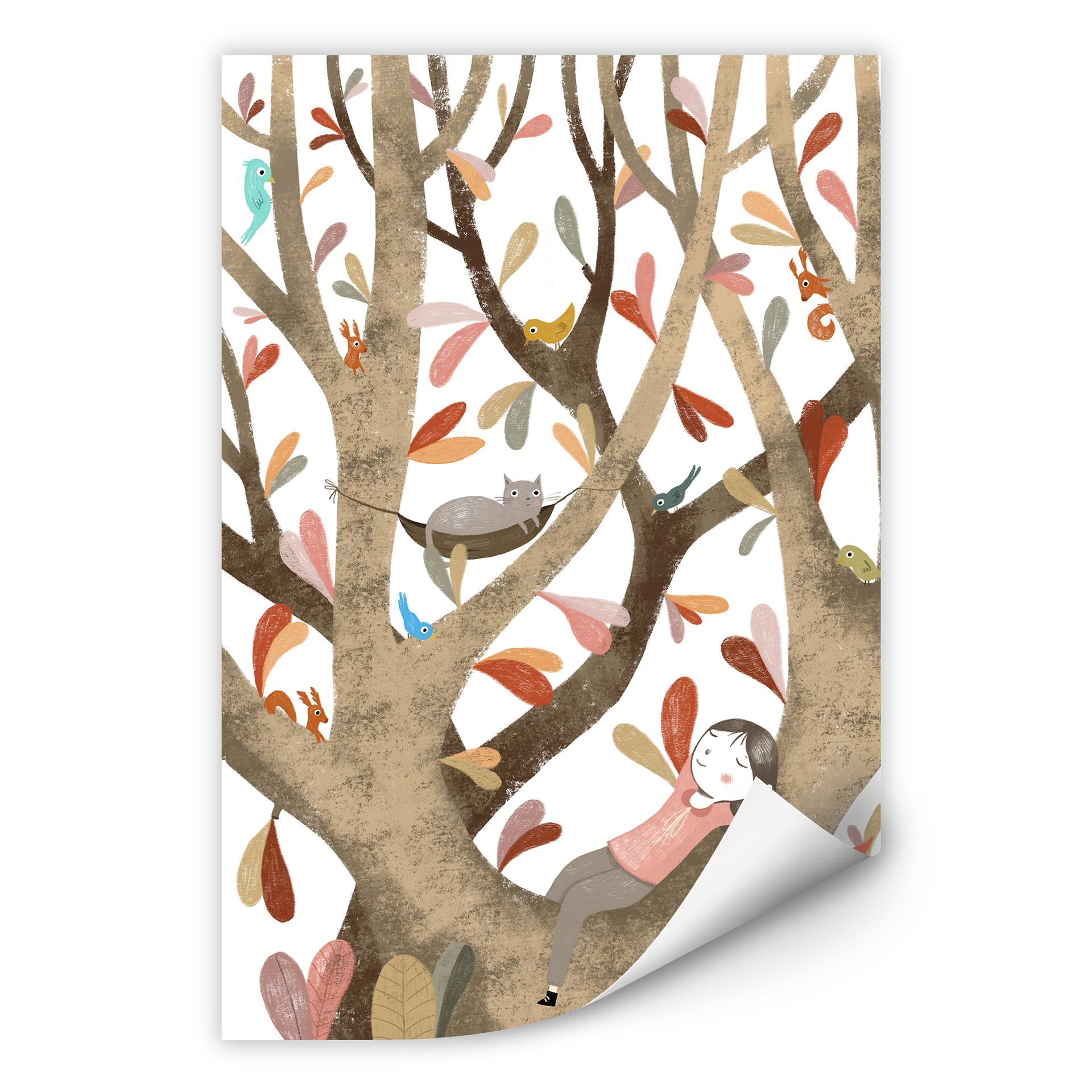 Zelfklevende Poster Loske - In the Tree 02