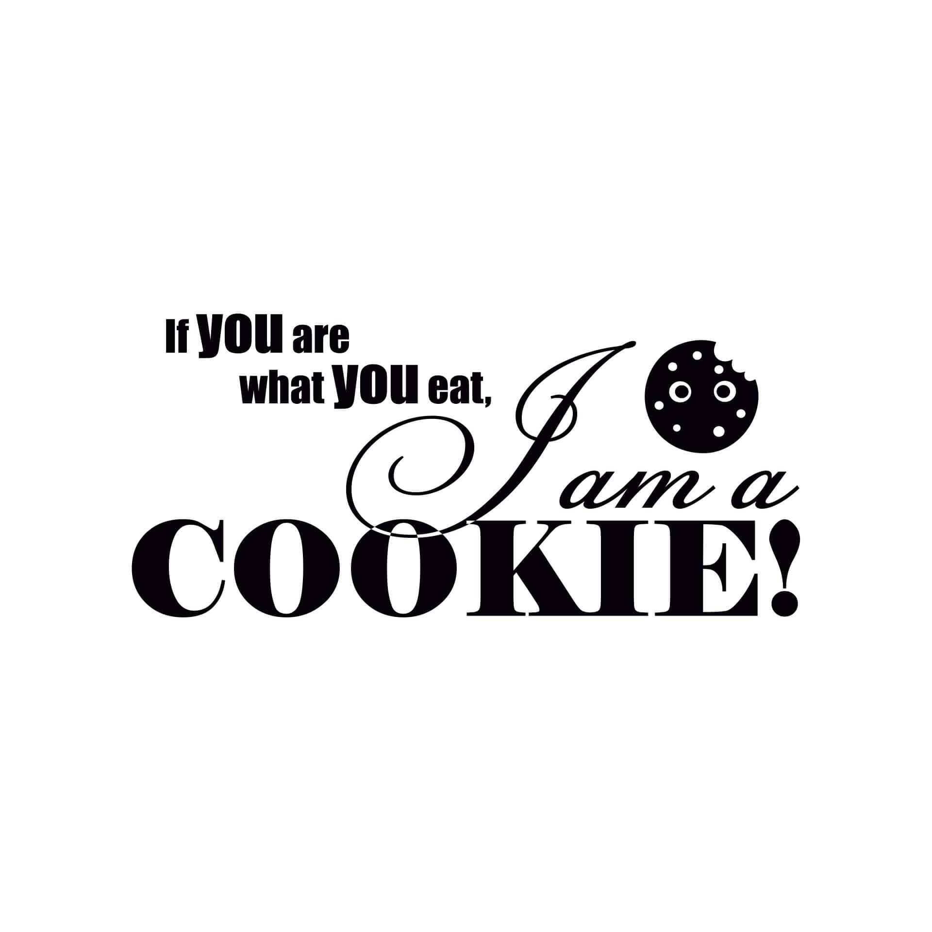 Wallsticker If you are what you eat... 1