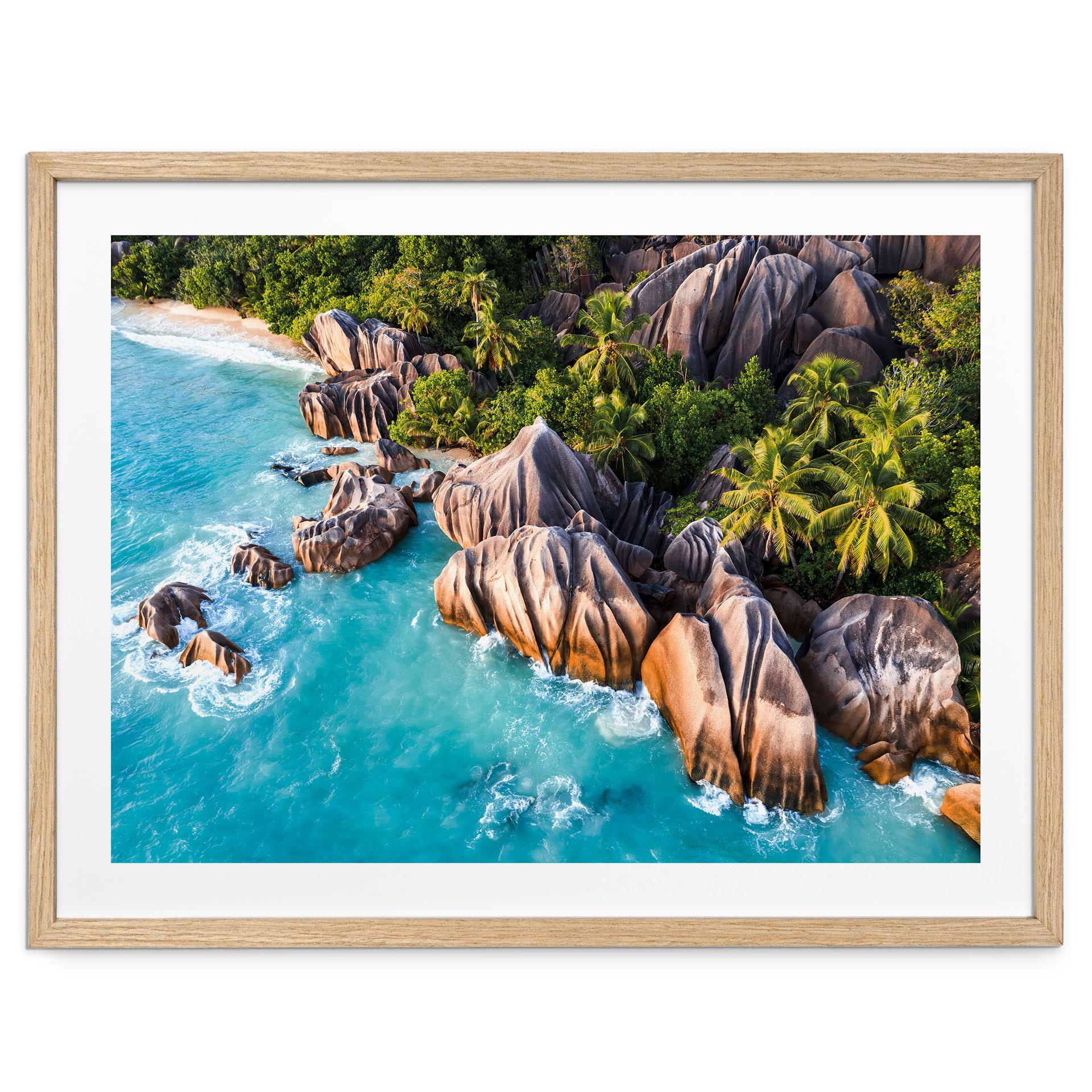 Plakat Seychellernes tropiske klippekyst - Colombo