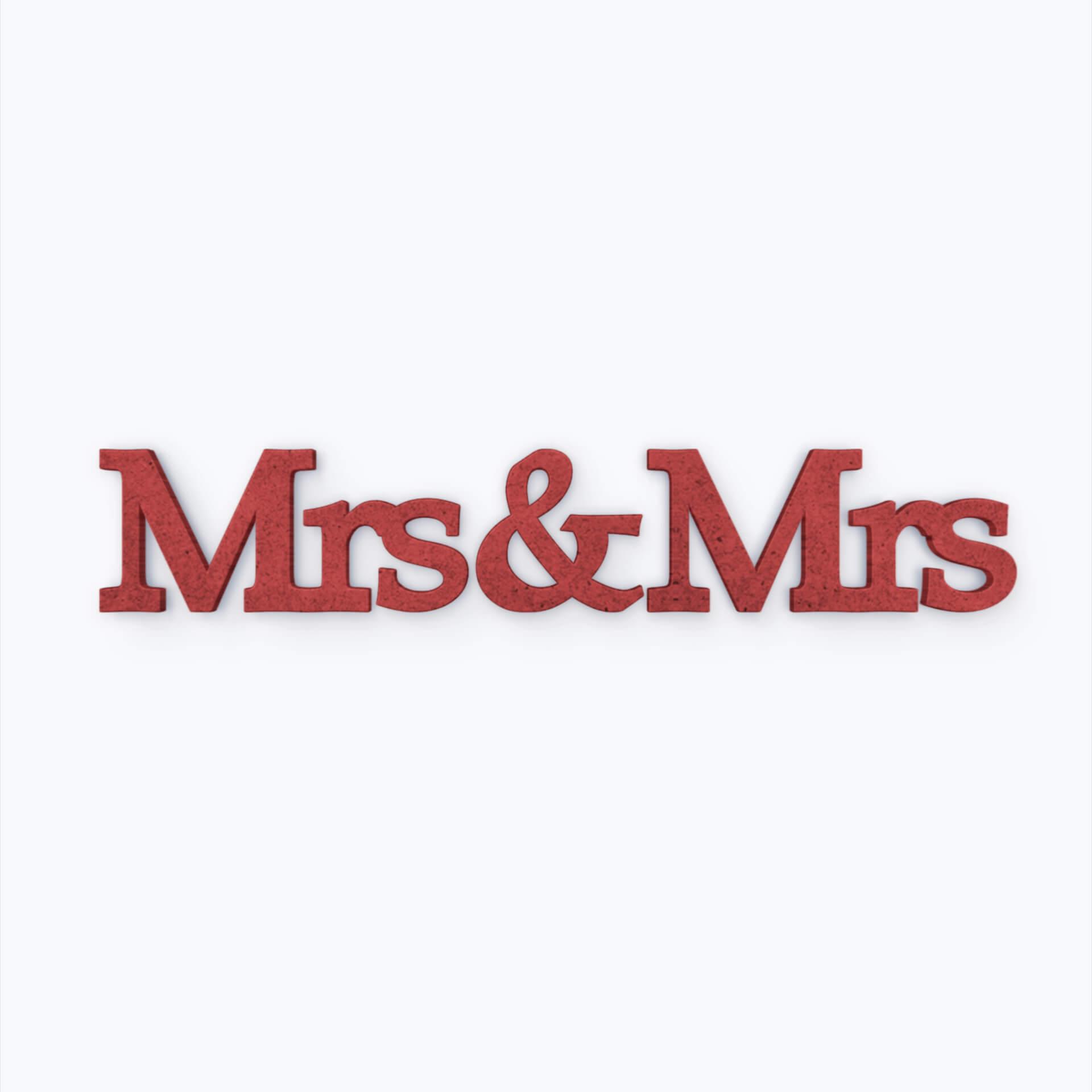 MDF-Letters Mrs&Mrs Serife