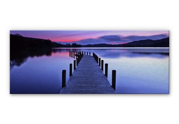 Tableau en alu-Dibond Lac panorama