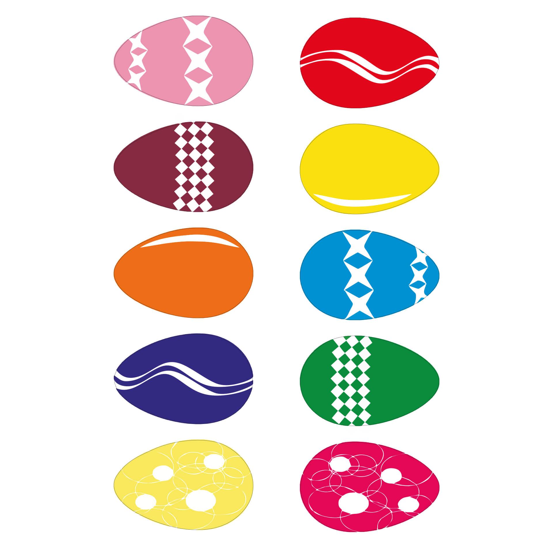 Wandtattoo Bunte Ostereier