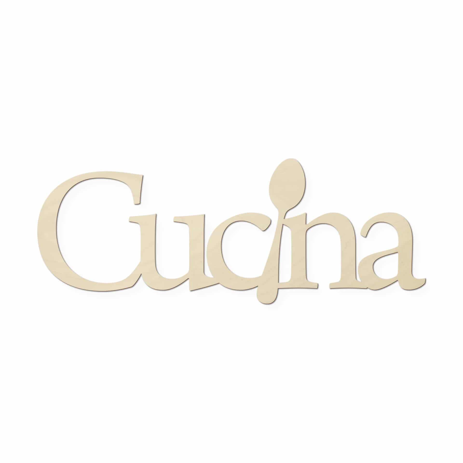 Scritta in legno - Cucina