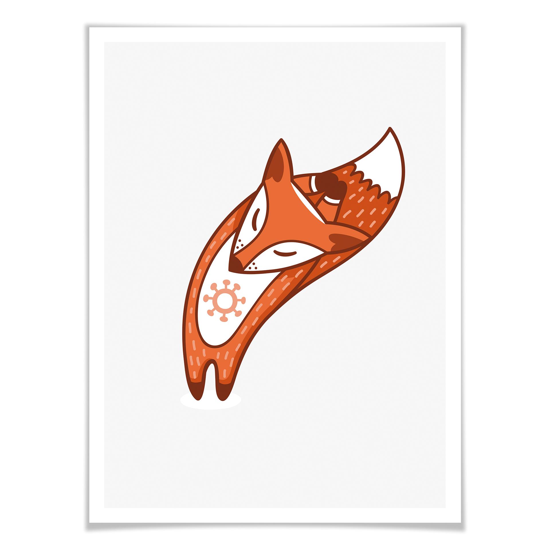 Póster - Yoga zorro 01