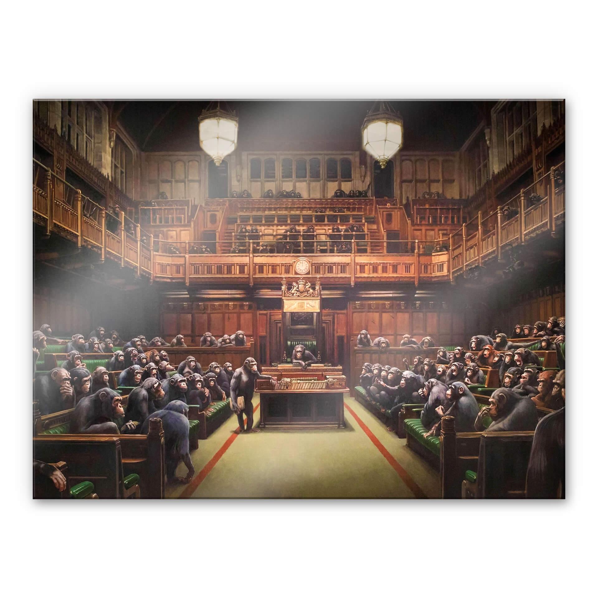 Akrylbillede Banksy - Devolved Parliament