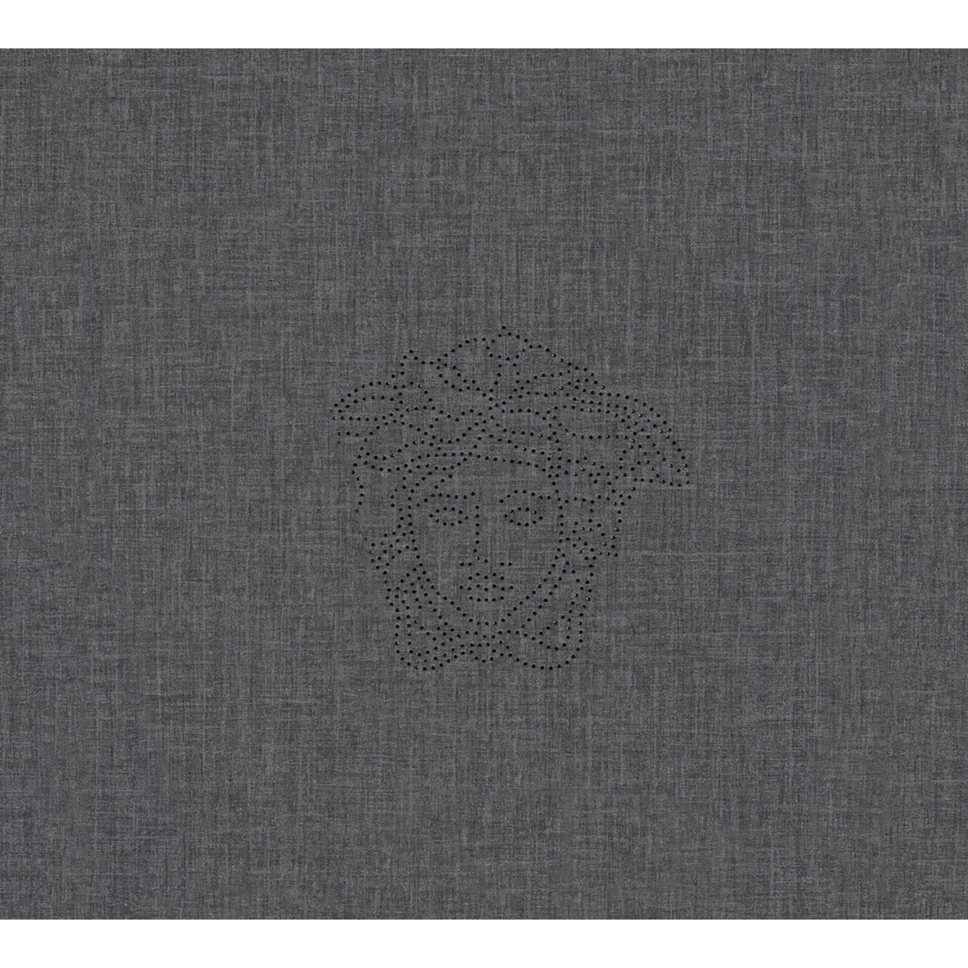 Versace tapet, Fleecetapet, Medusa creme, sølv