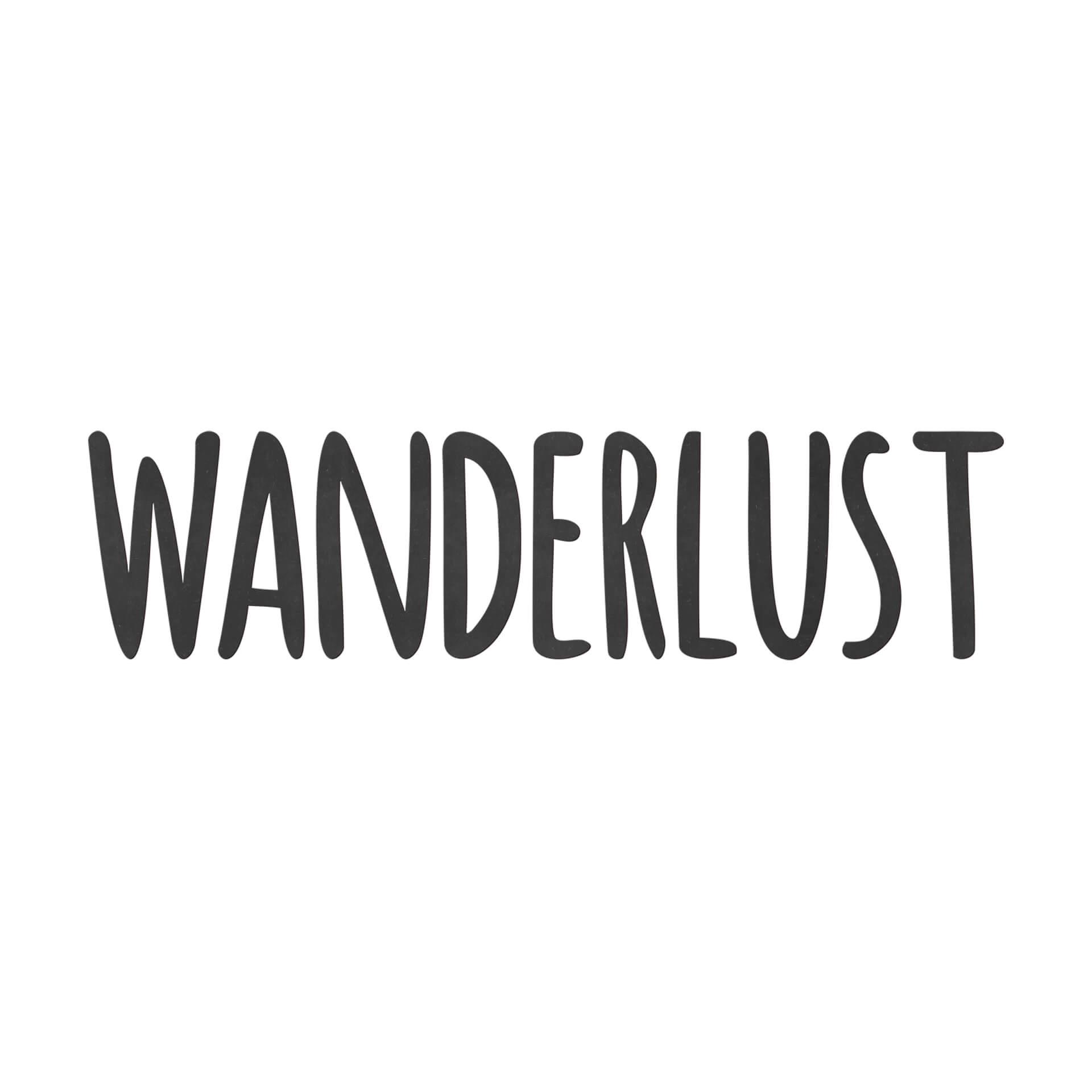 Décoration en bois MDF Wanderlust