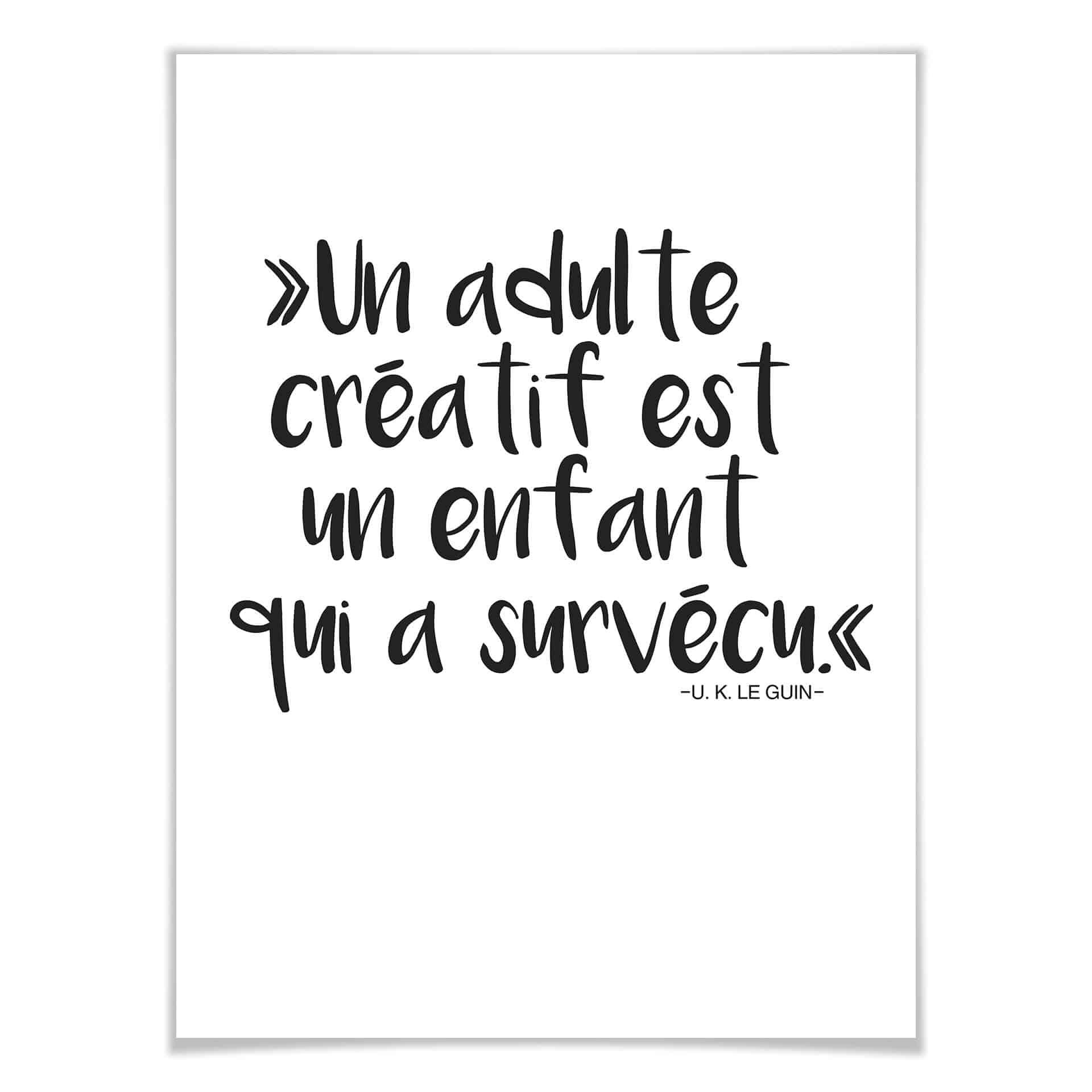 Plakat -Un adulte créatif