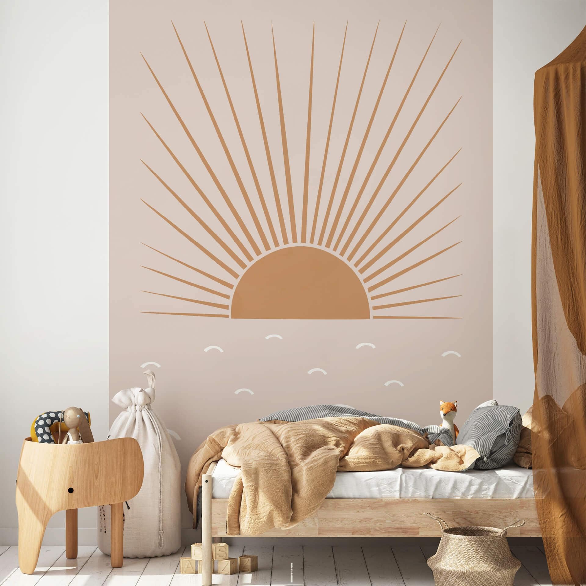 Fototapet Orara Studio - Rødt sollys