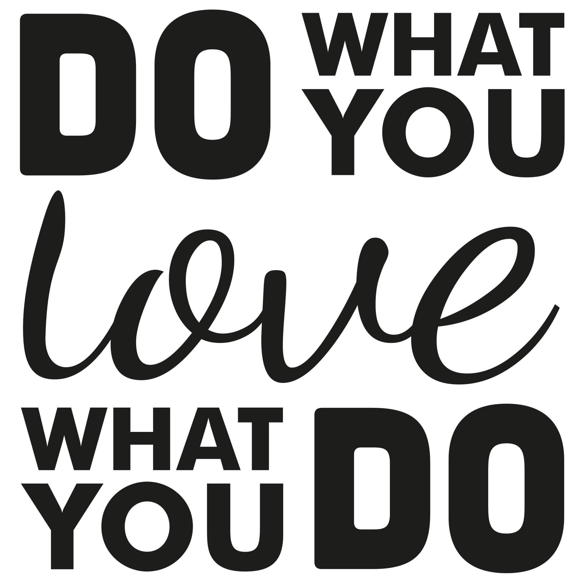 Wallsticker -  Do what you love 03