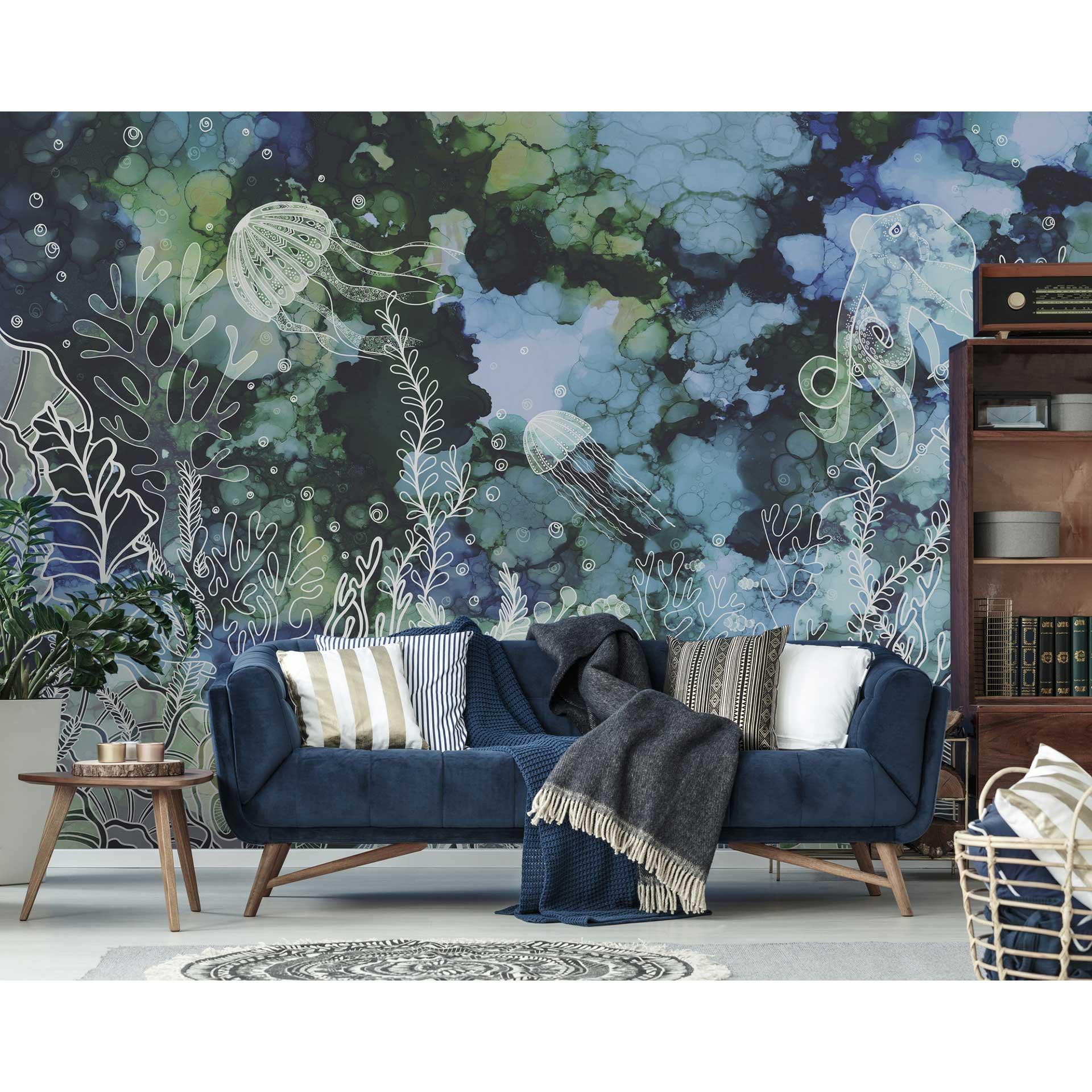 Livingwalls Fotobehang ARTist Underwater Colour