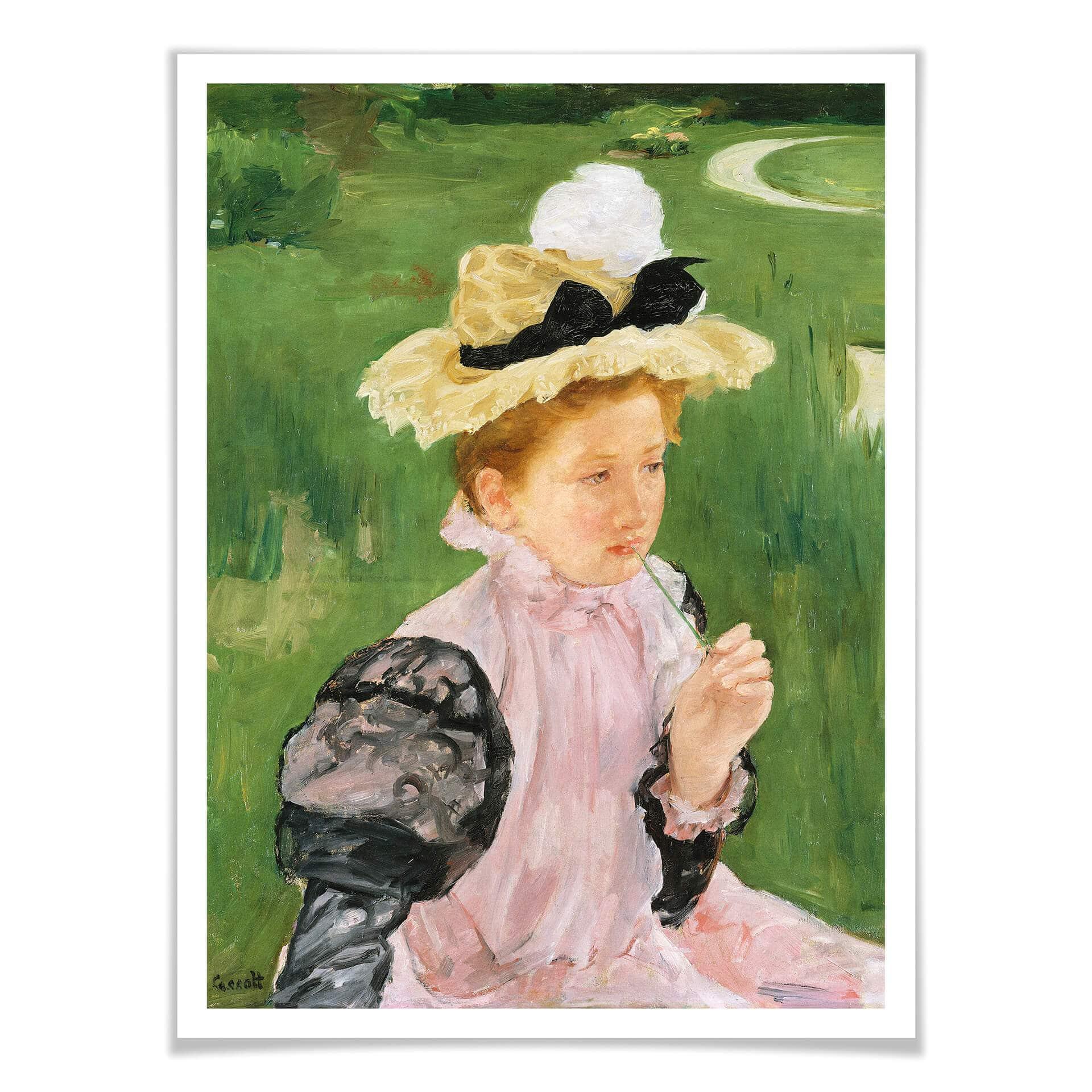 Plakat - Cassatt - Portret dziewczynki
