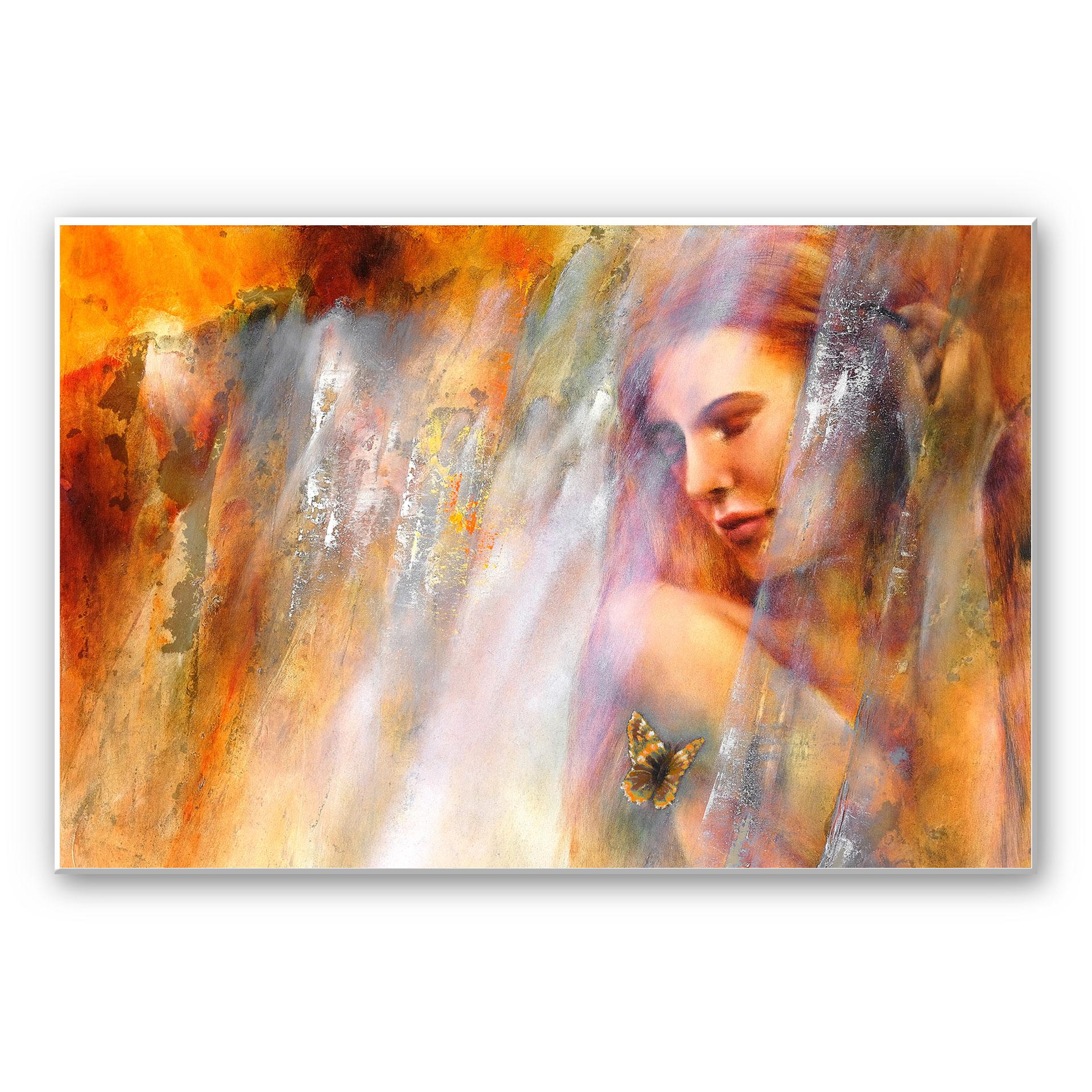 Wandbild - Schmucker - Laura mit Schmetterling