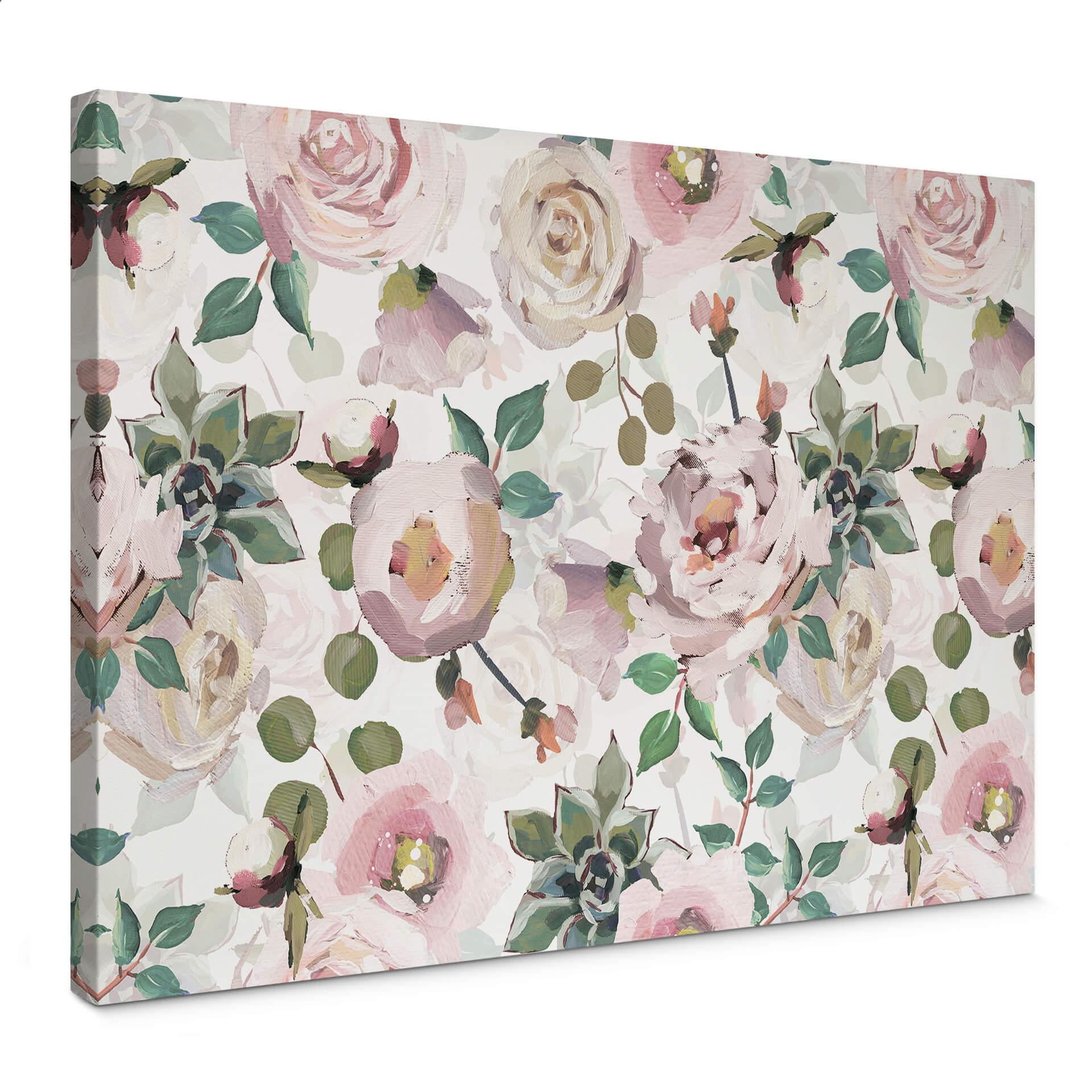 Canvasbillede UN Designs - Blomster i kunstnerisk stil