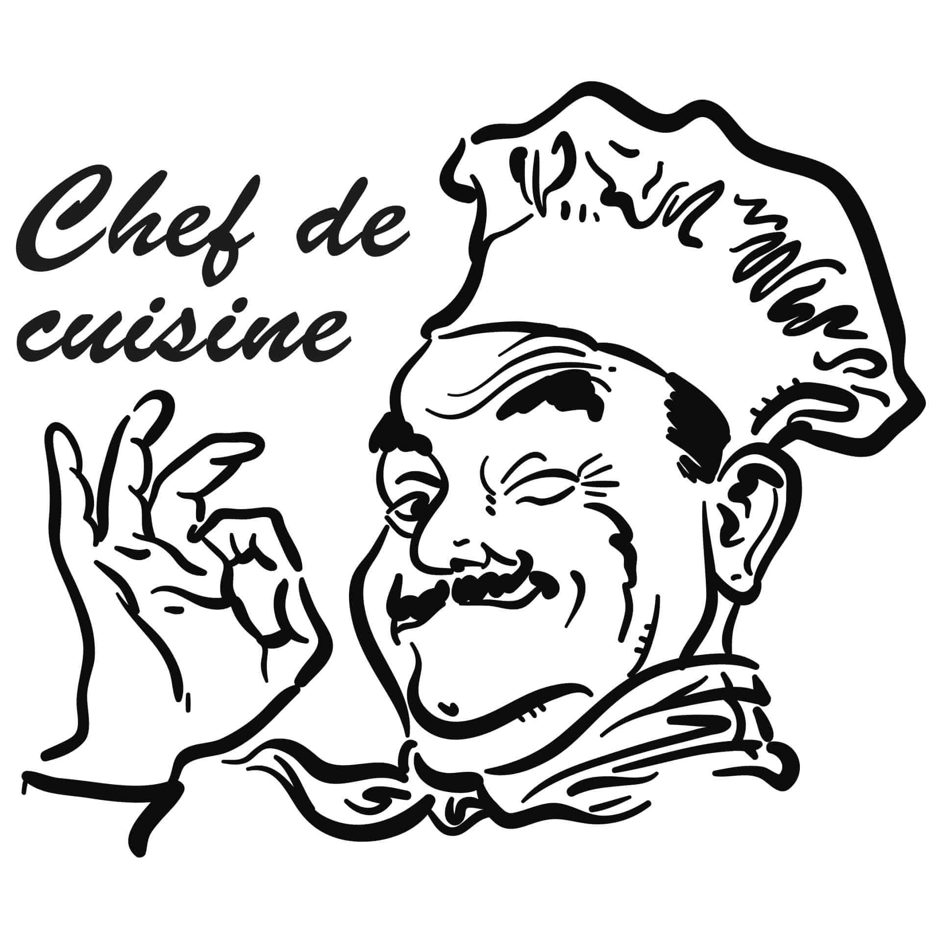 Adesivo murale - Chef de cuisine