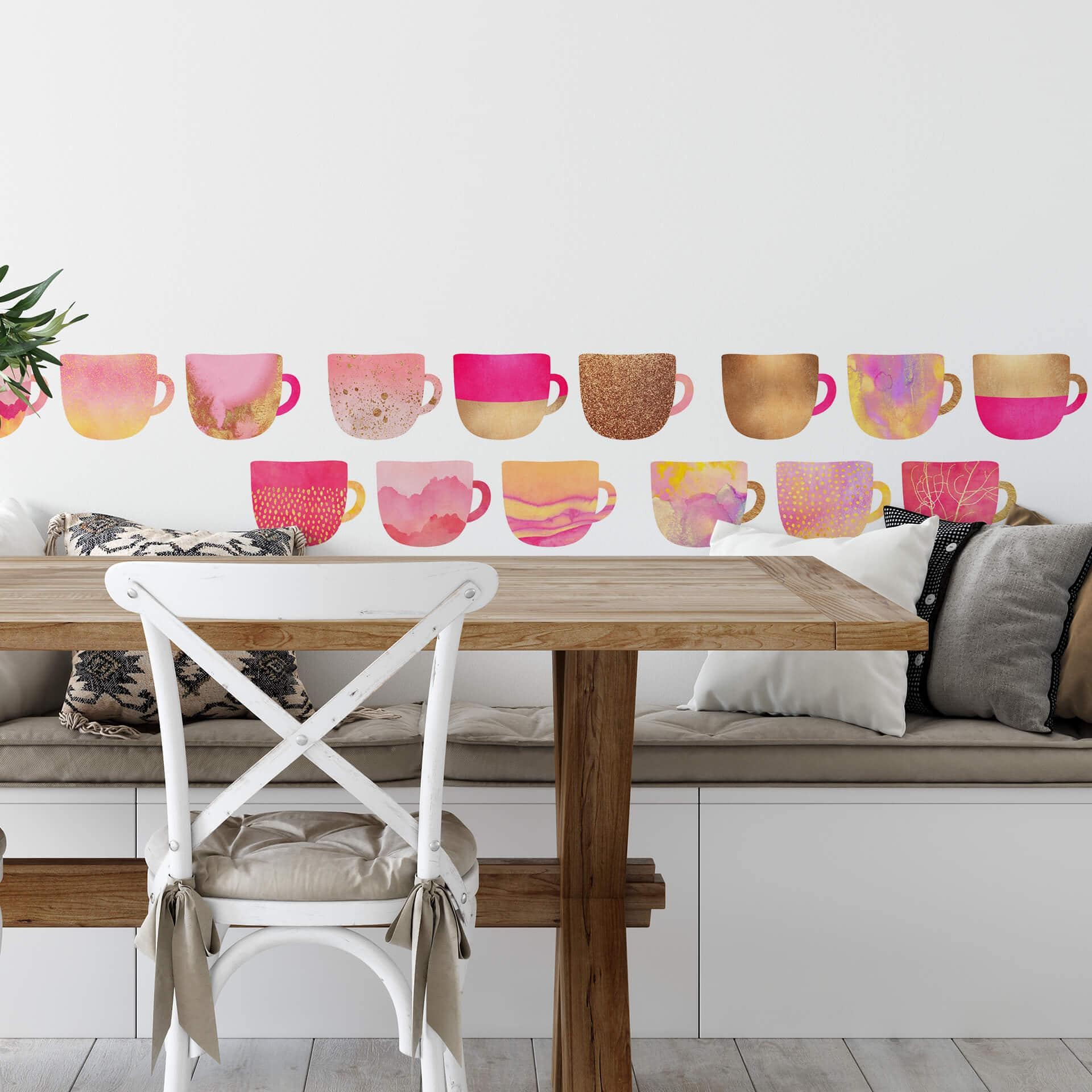 Adesivo murale Fredriksson - Tazze set