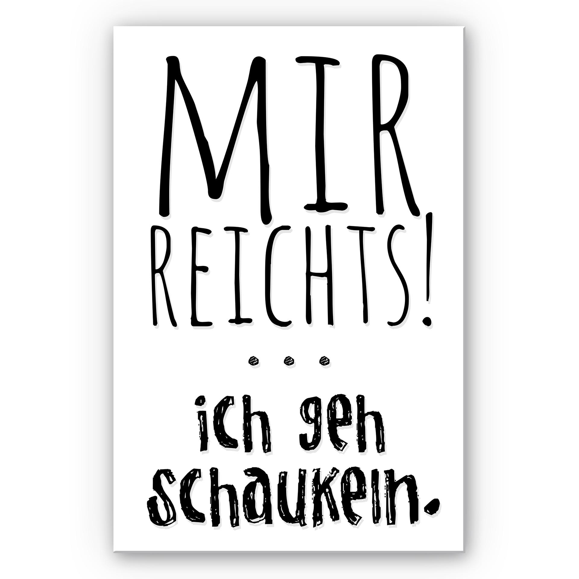Wandbild Mir reichts, ich geh schaukeln