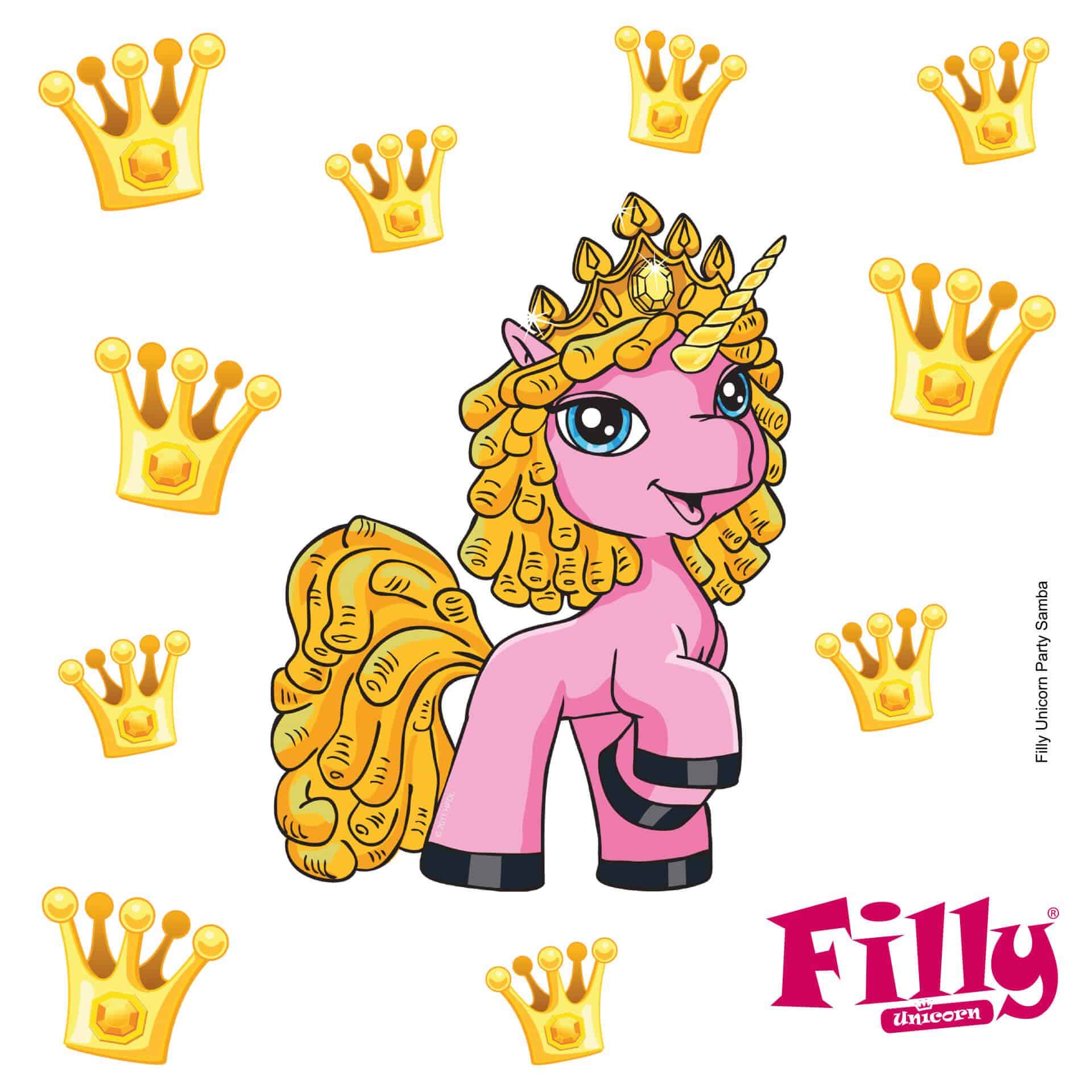 Wallsticker Filly Unicorn Party Samba