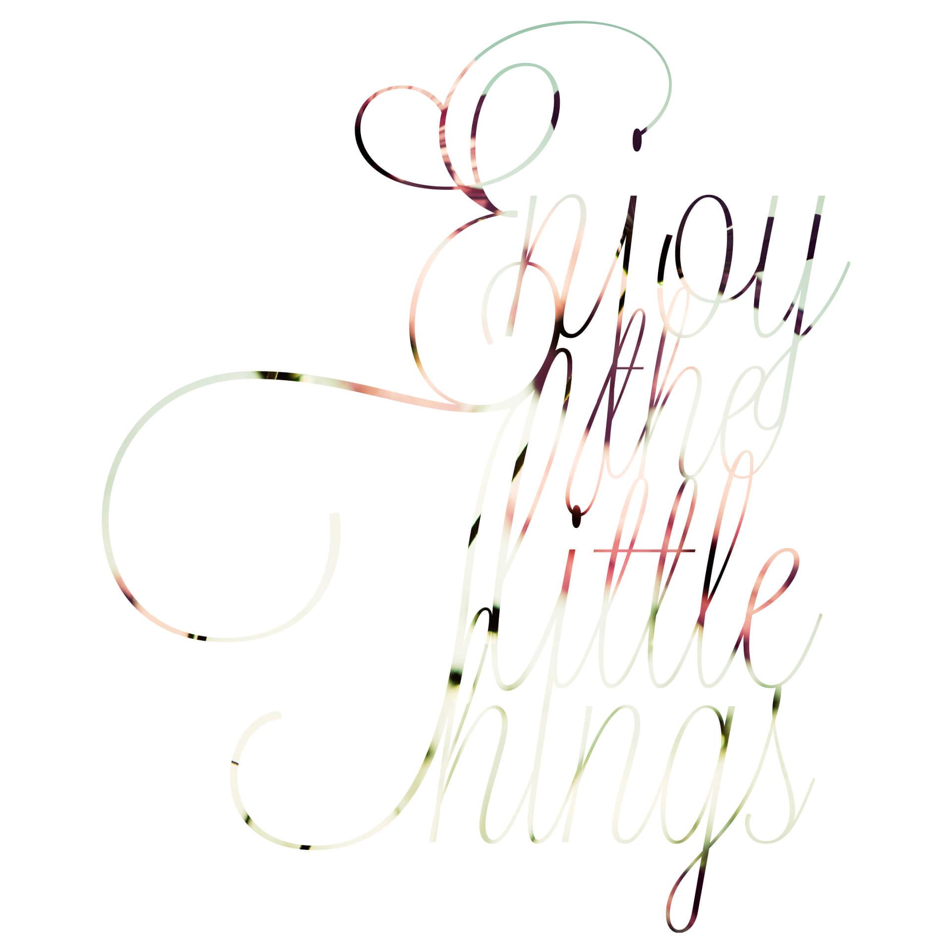 Adesivo murale - Enjoy the little Things