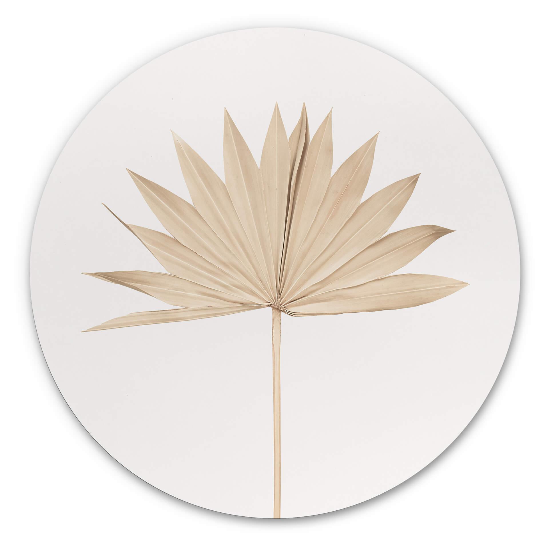 Tableau sur alu-Dibond Sisi & Seb - Feuille dorée - Rond