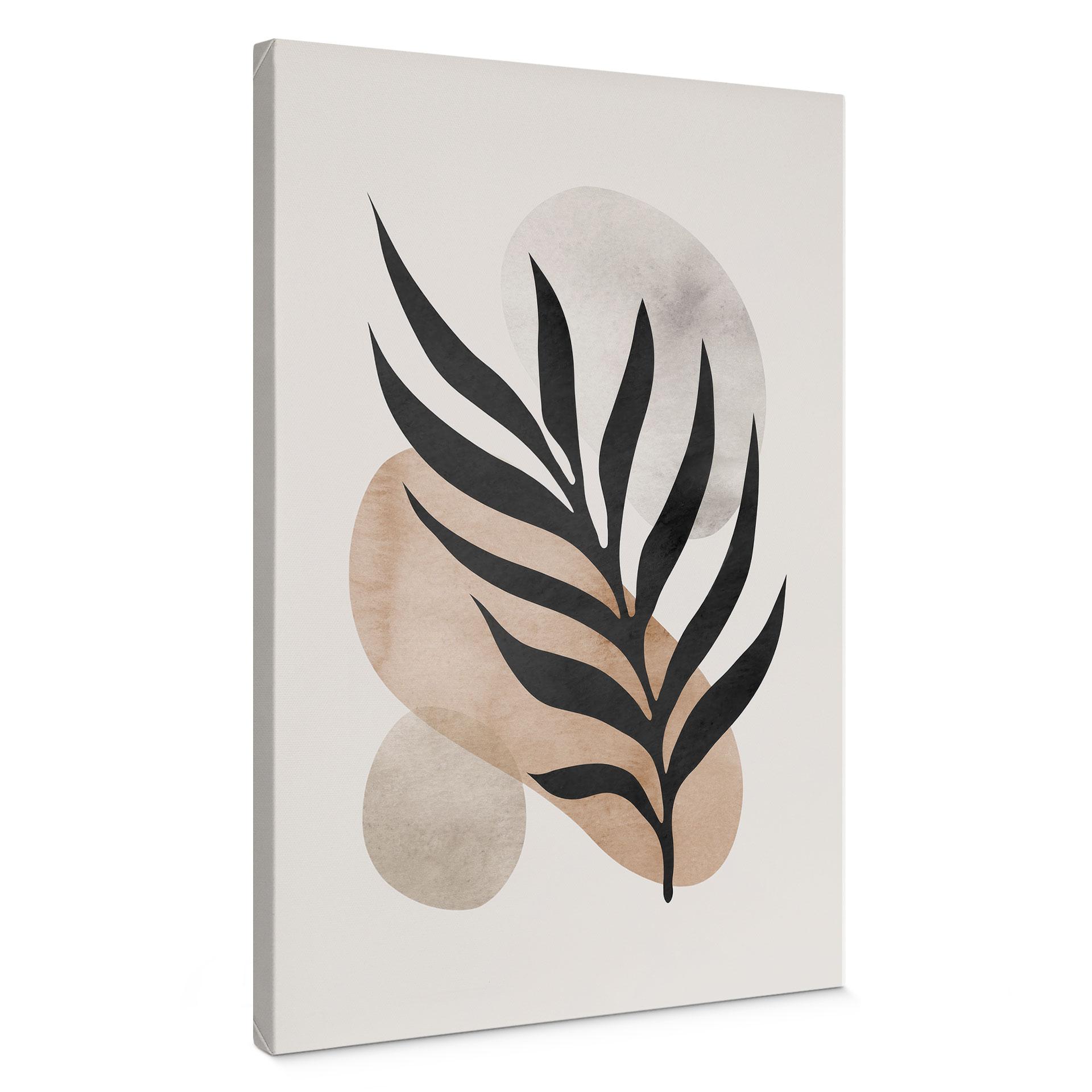 Canvasbillede Botanisk silhuet med kunstnerisk geometri - Costa