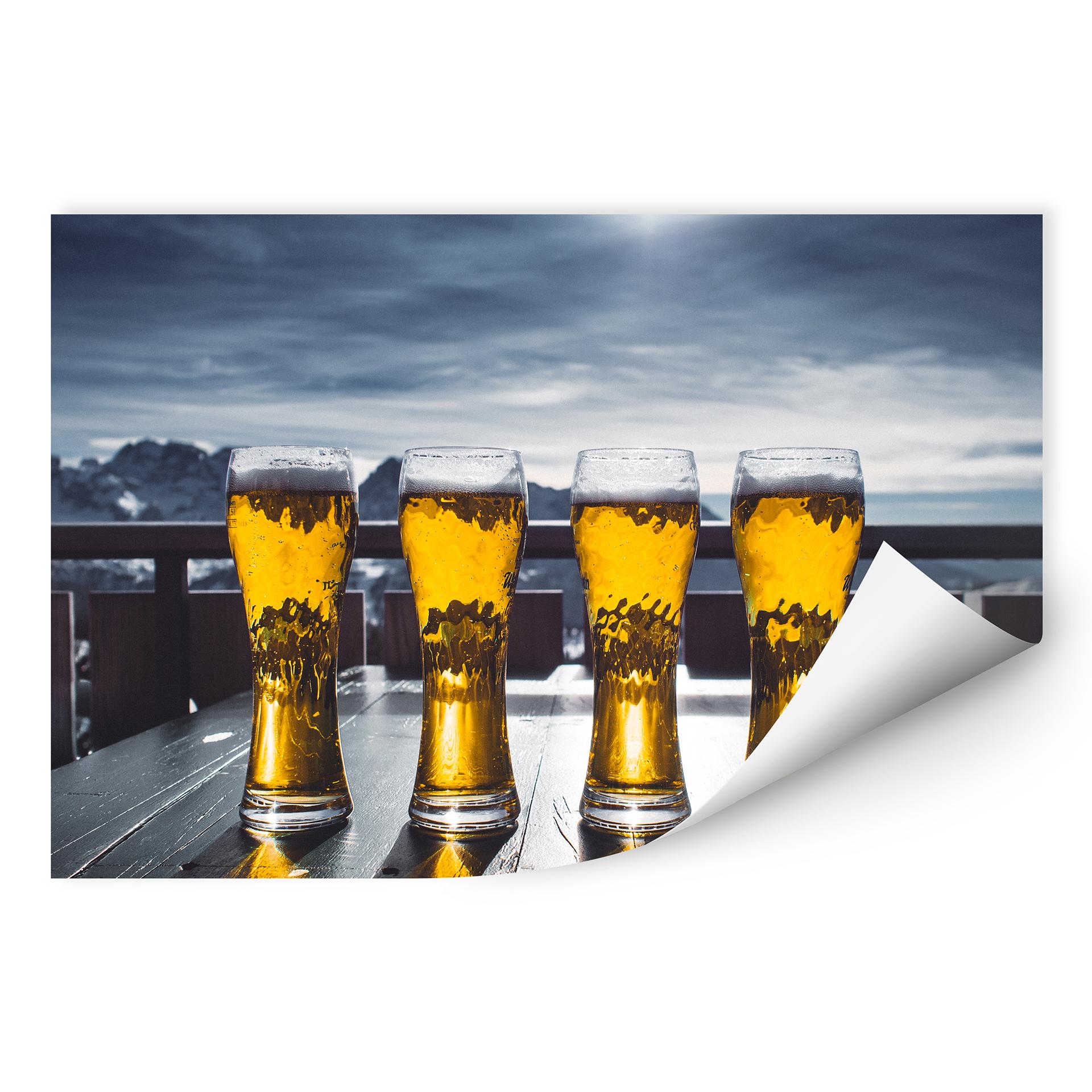 Zelfklevende Poster  Bier