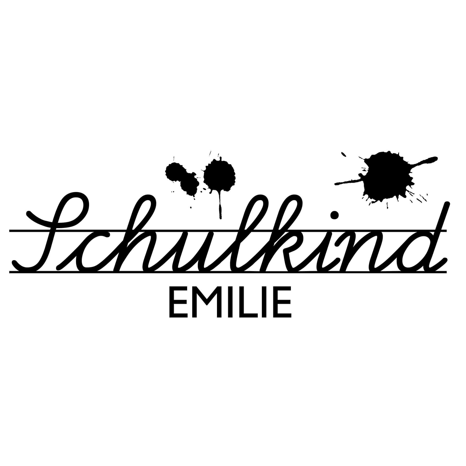 Wandtattoo + Name Schulkind