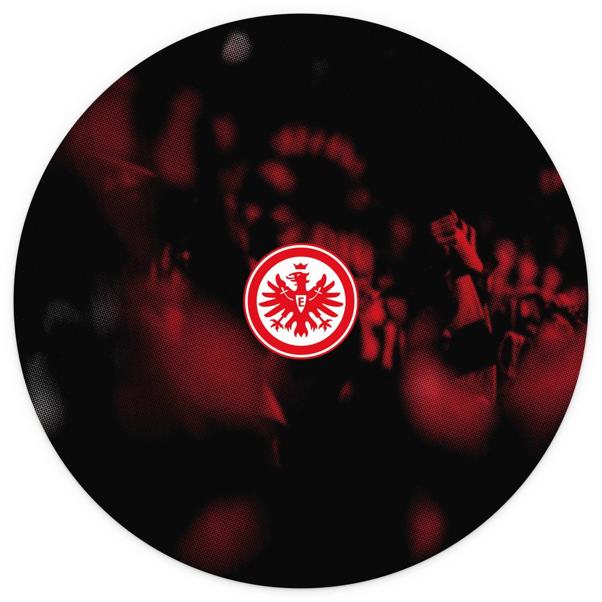 Fototapete Eintracht Frankfurt - Fans Retromuster - Rund - Selbstklebend/Vlies