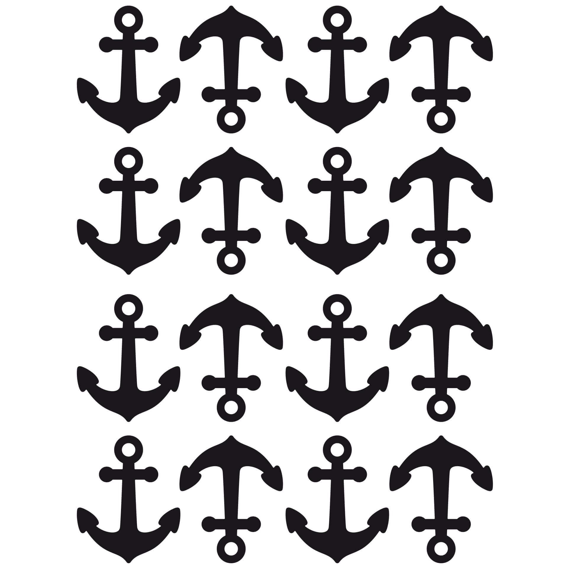 Wandtattoo Anker Set