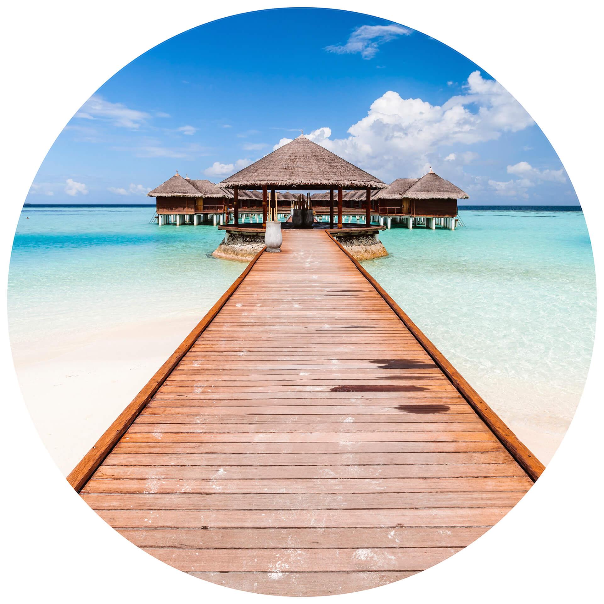Behangcirkel Colombo - Paradijs - vliesbehang/zelfklevend vliesbehang