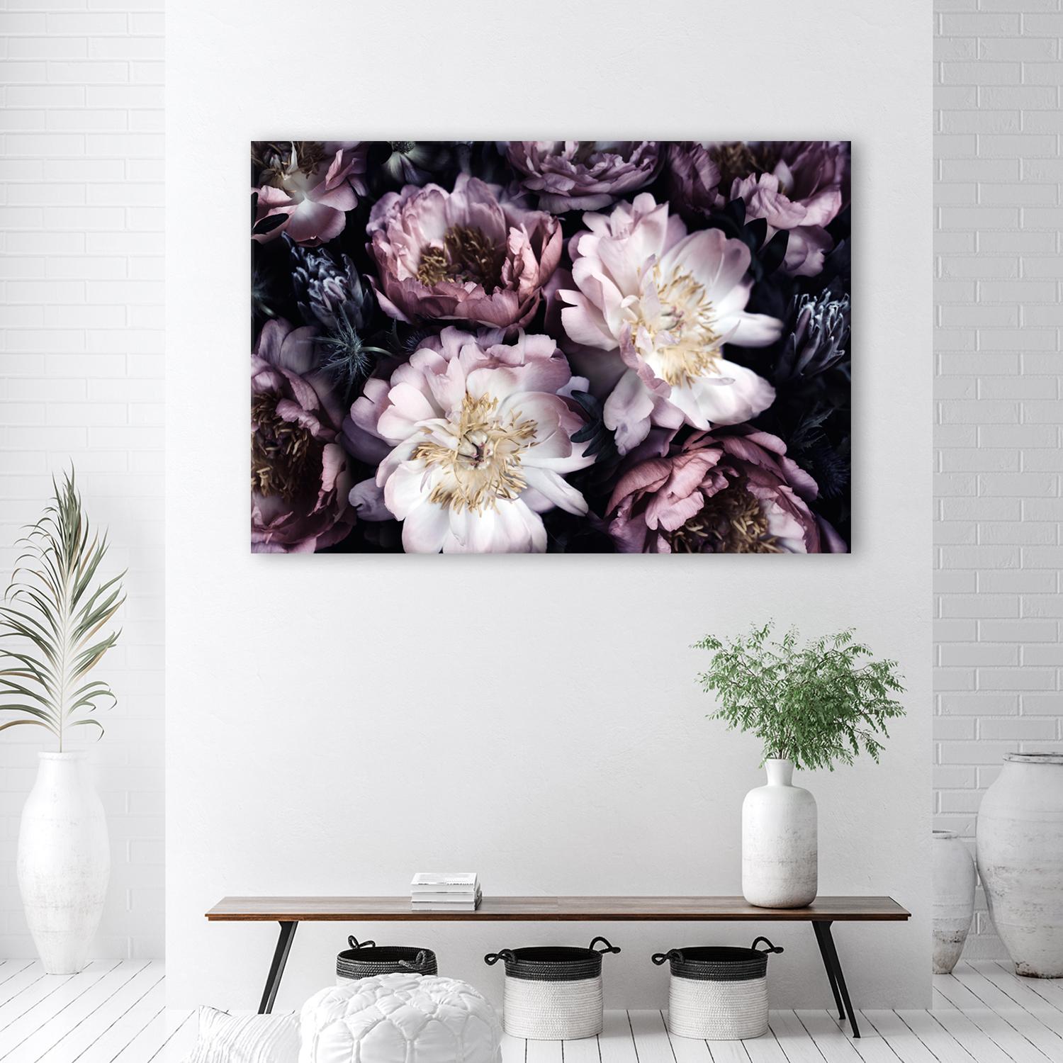 Canvasbillede, Vintage blomsterbuket Retro
