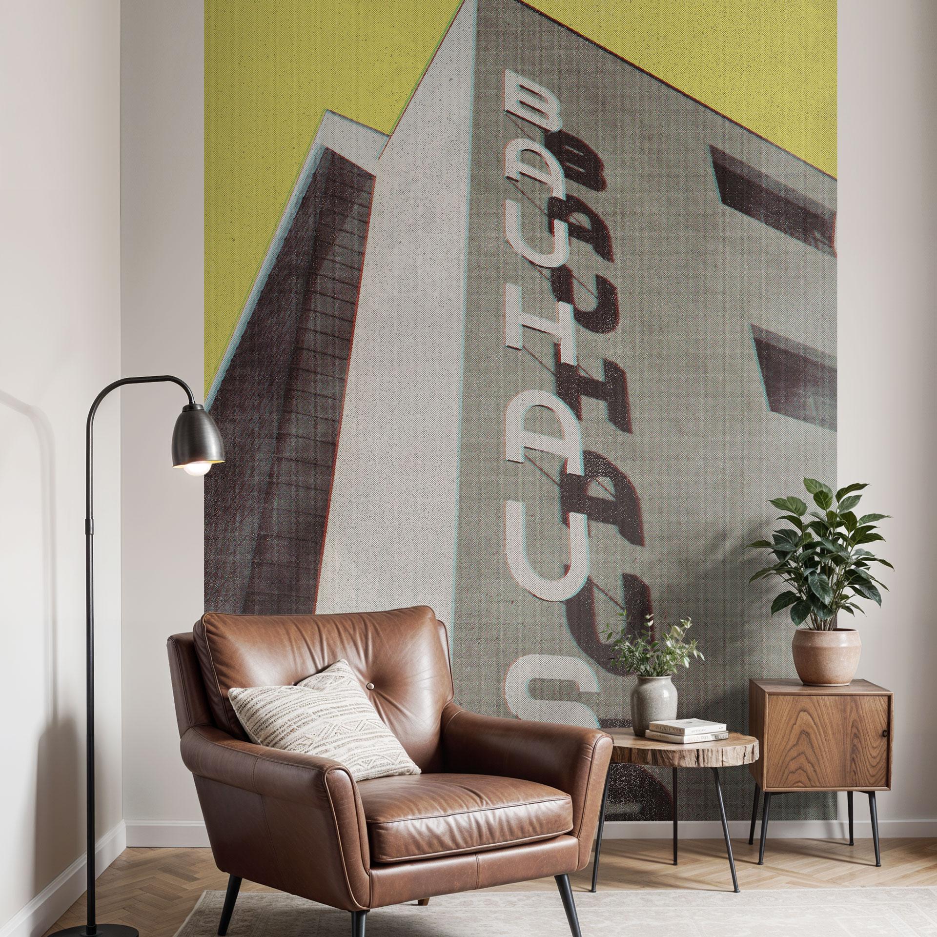 Vintage Bauhaus Dessau arkitektur | retro fototapet - Blursbyai