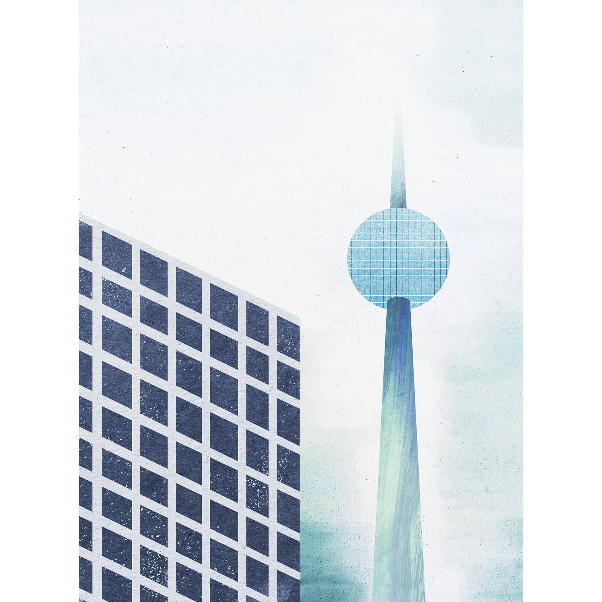 Fotobehang Rivers - TV Toren