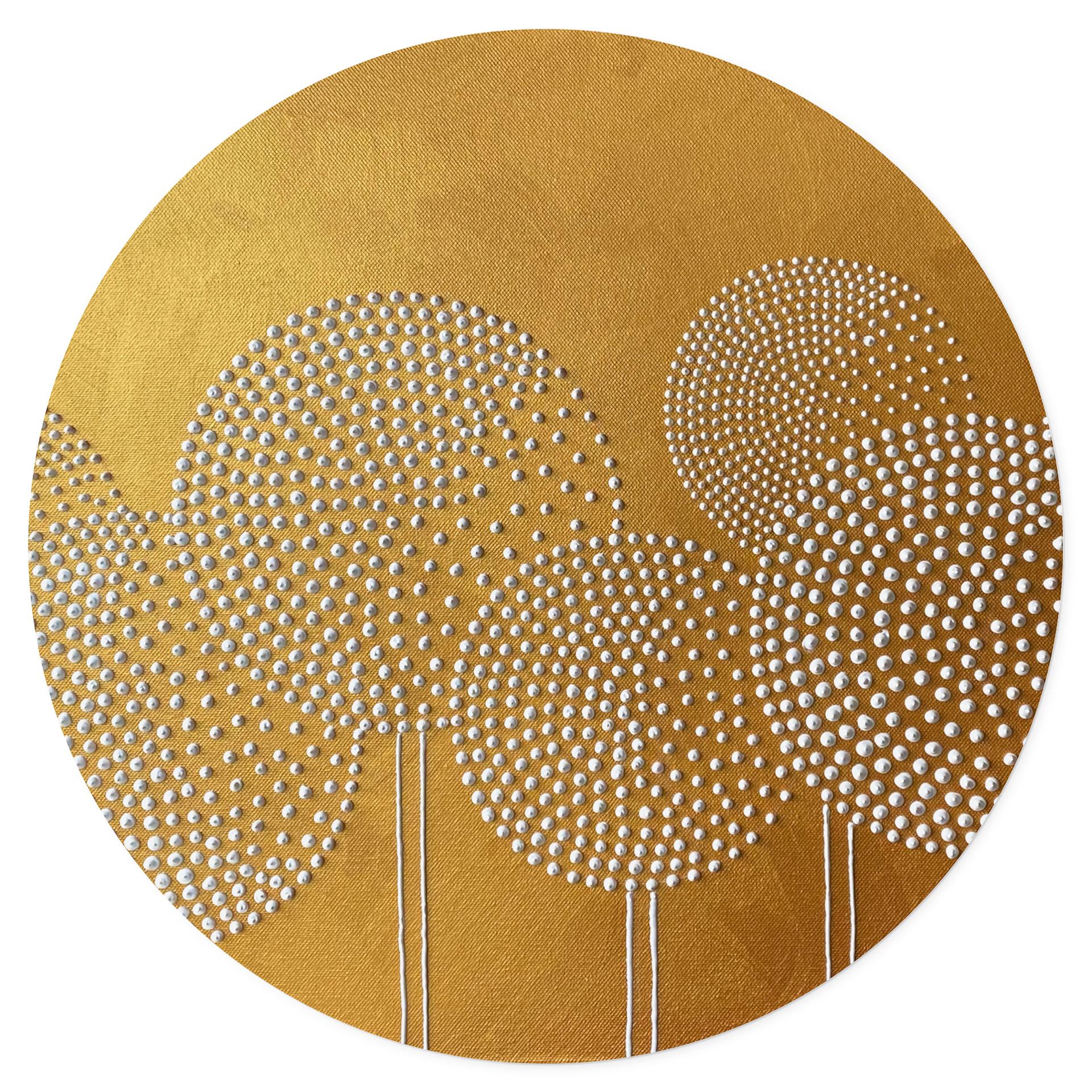 Wallsticker Hvide perleblomster - Grande