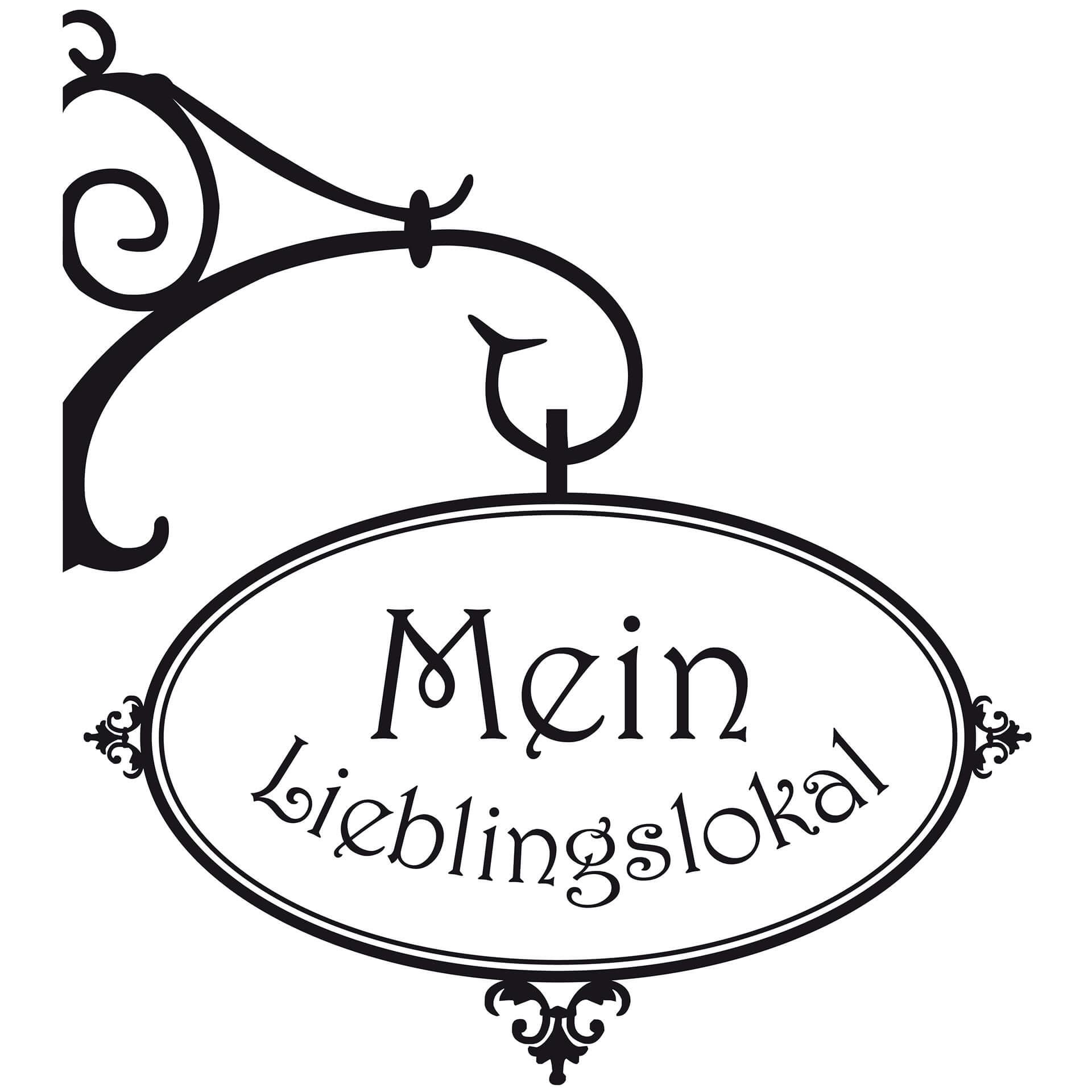 Wandtattoo Mein Lieblingslokal