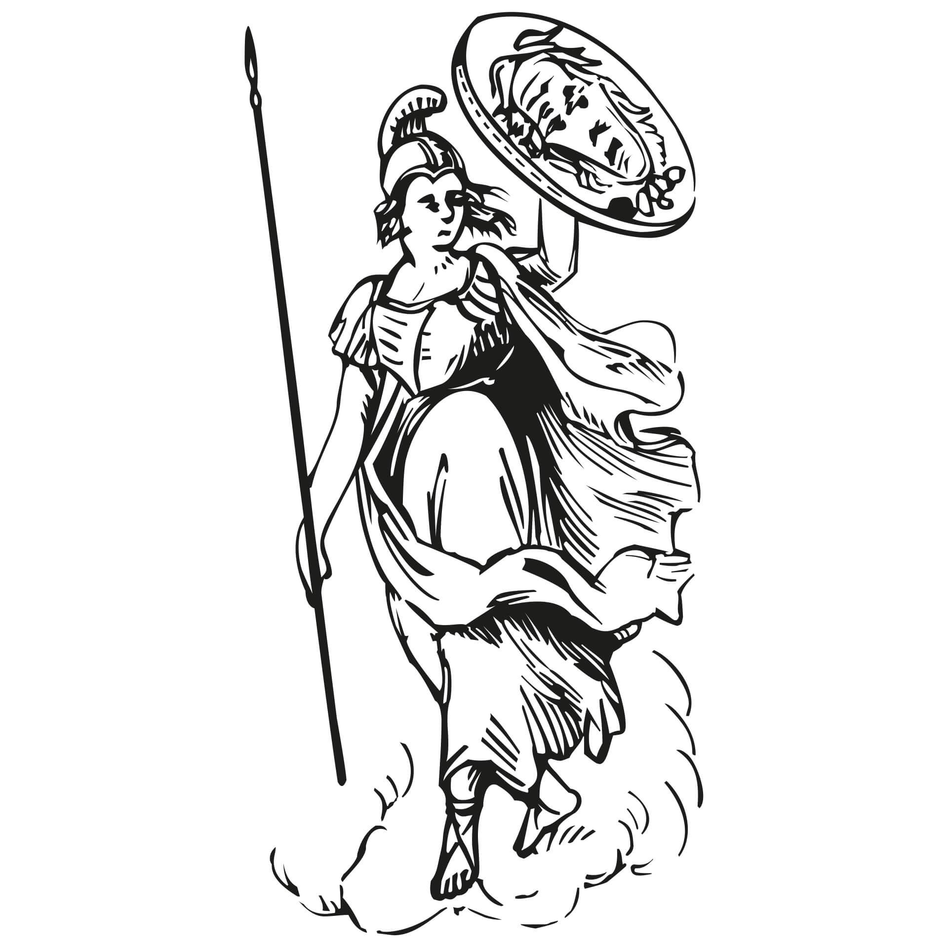 Wandtattoo Athene
