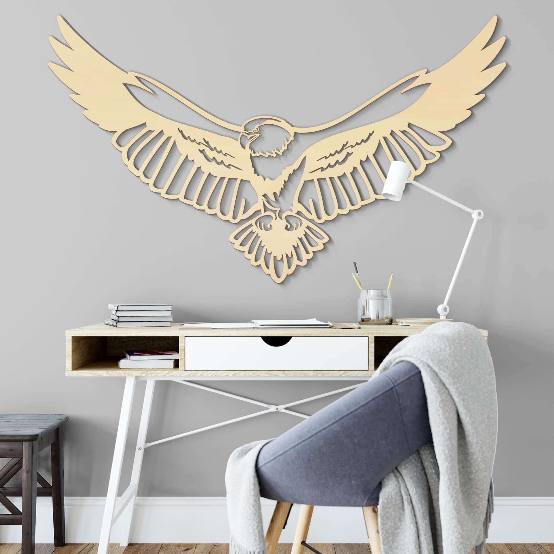 Décoration en bois - Aigle - Placage de peuplier