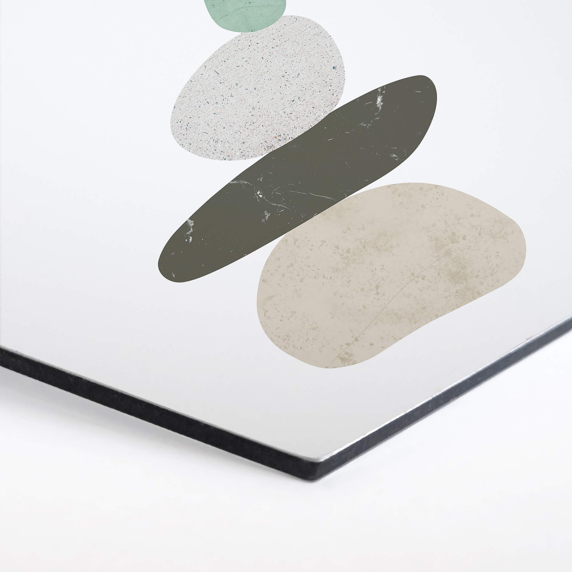 Hexagon - Alu-Dibond Nouveauprints - Pebbles 3
