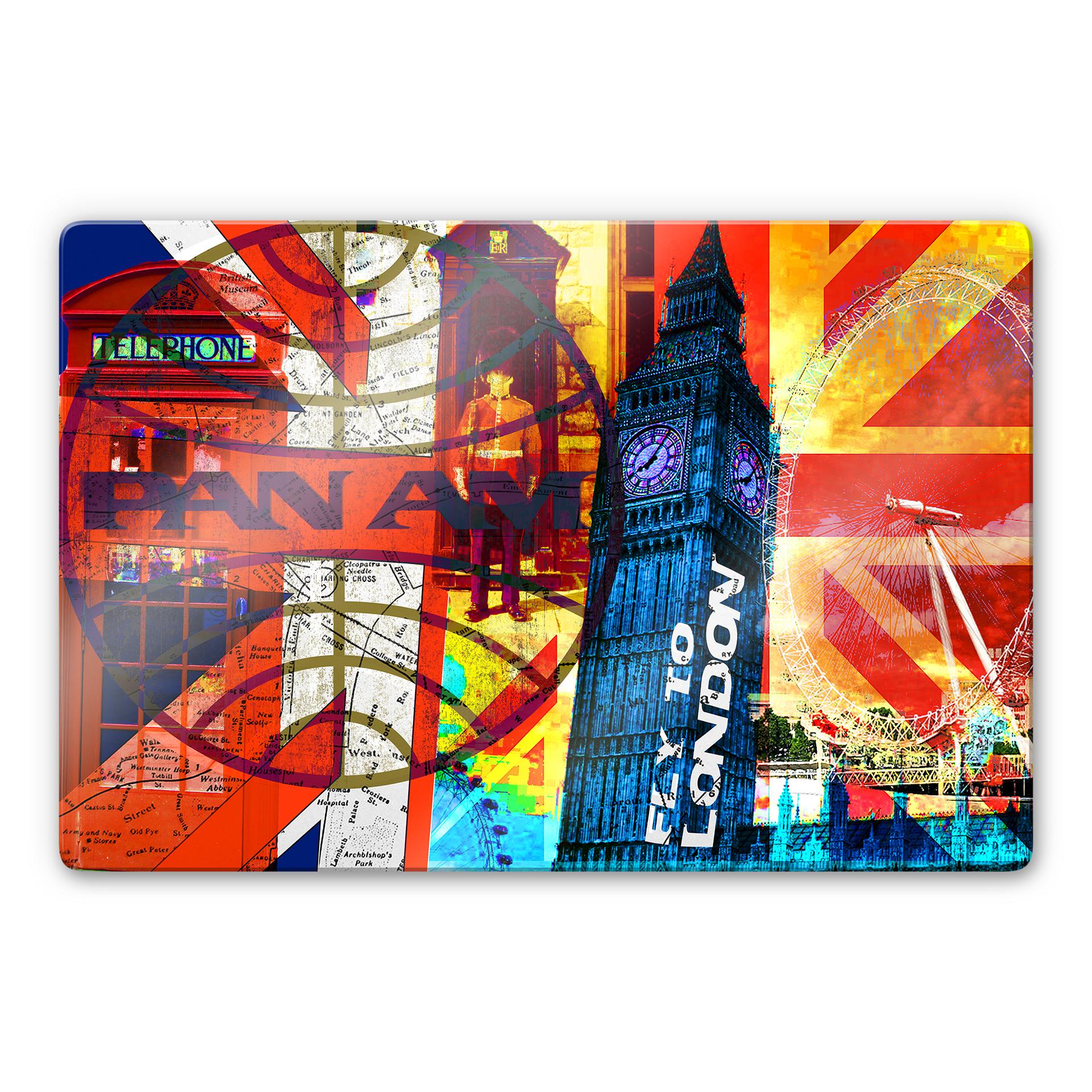Glasschilderij PAN AM - London