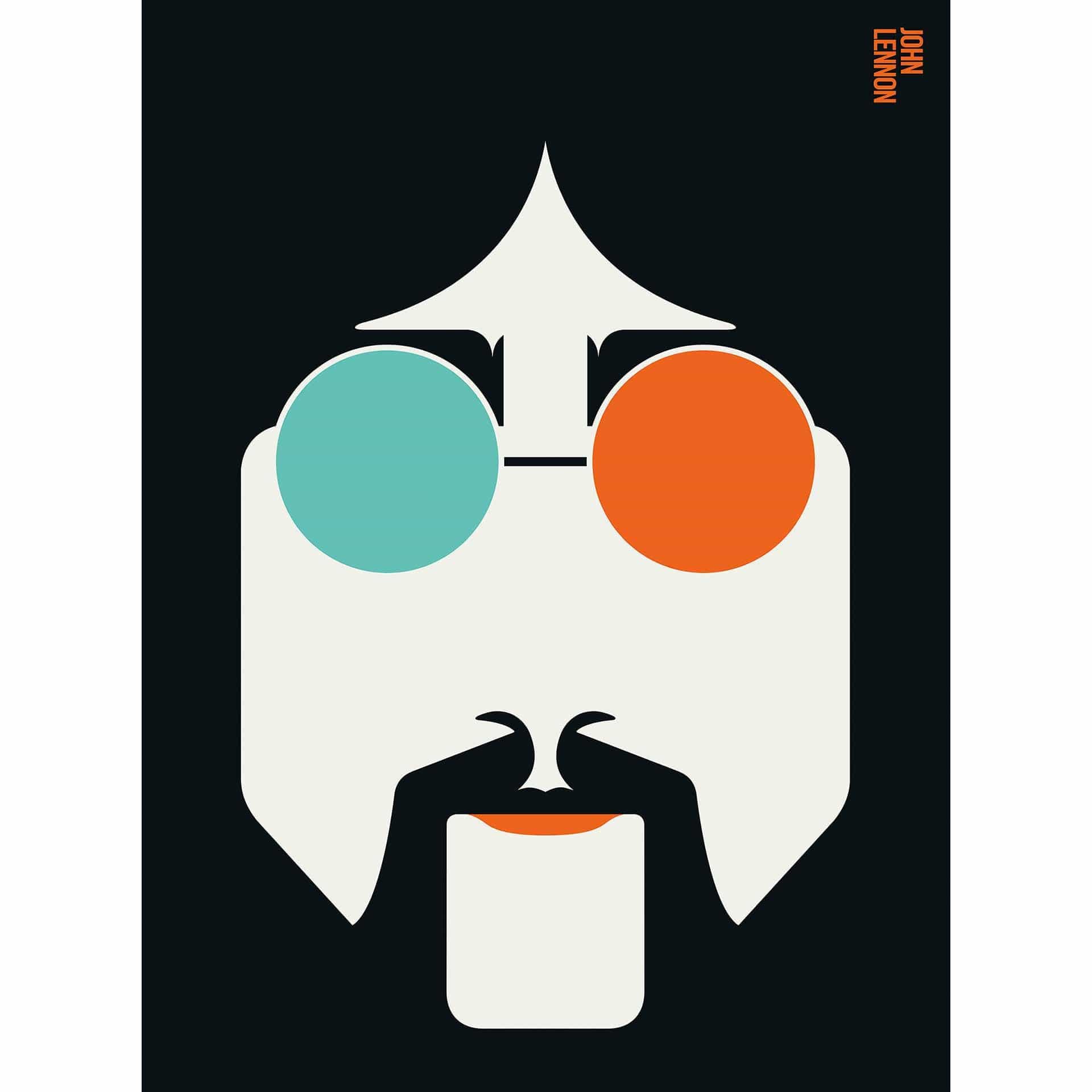 Livingwalls papier peint photo ARTist Lennon orange