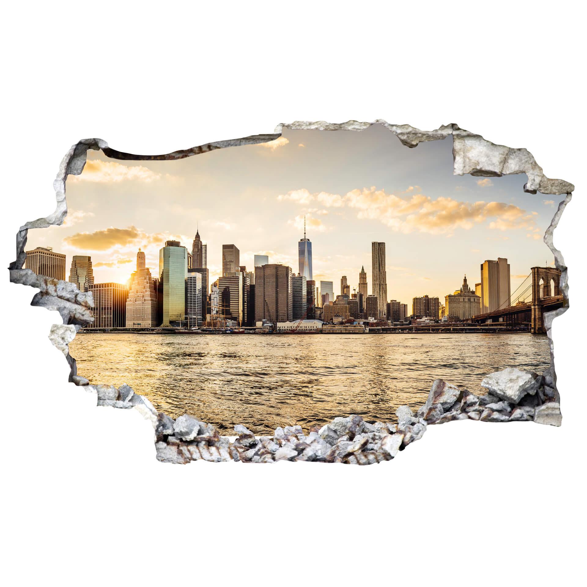 3D Wandtattoo - Sundown in Manhattan